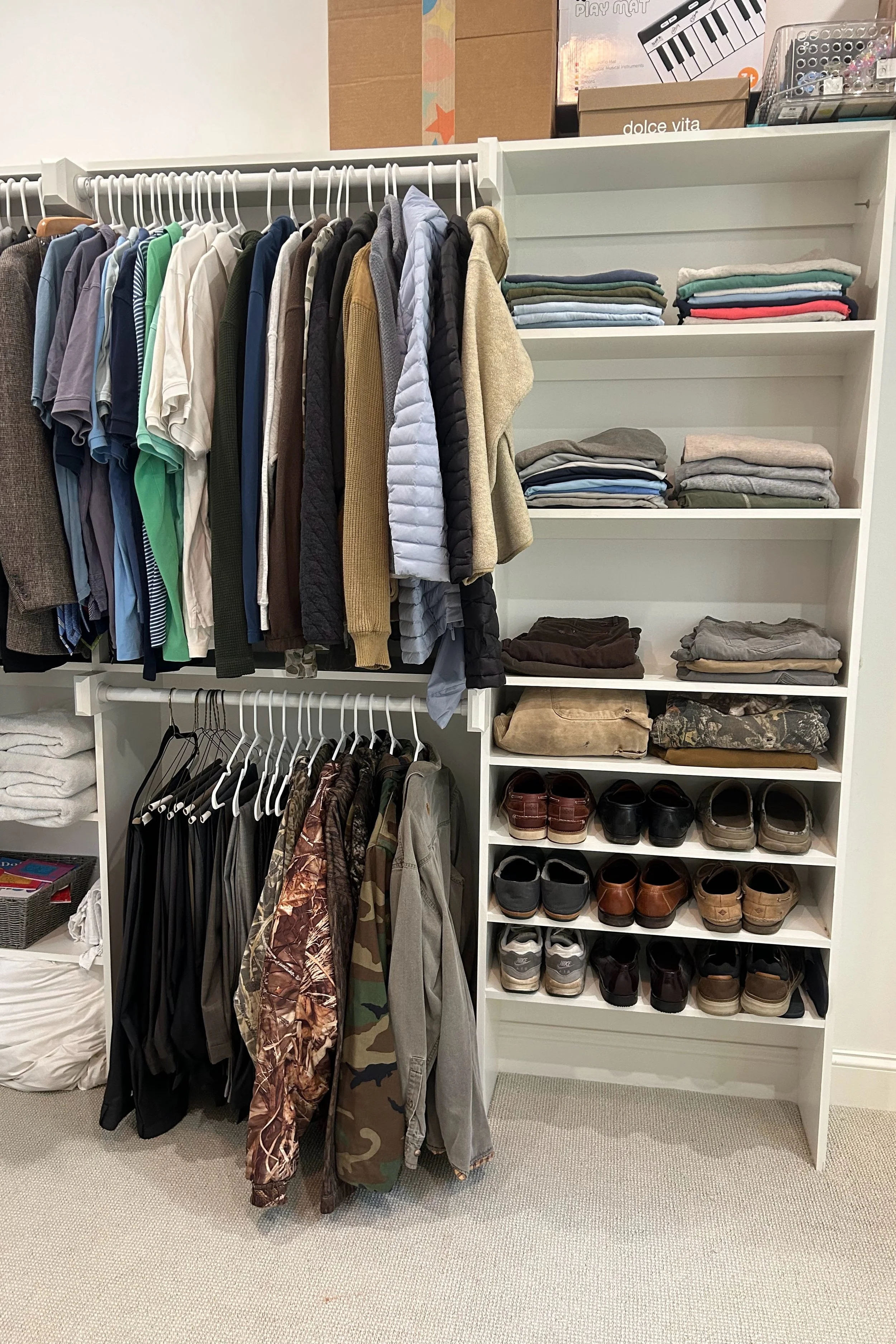 After: Master closet