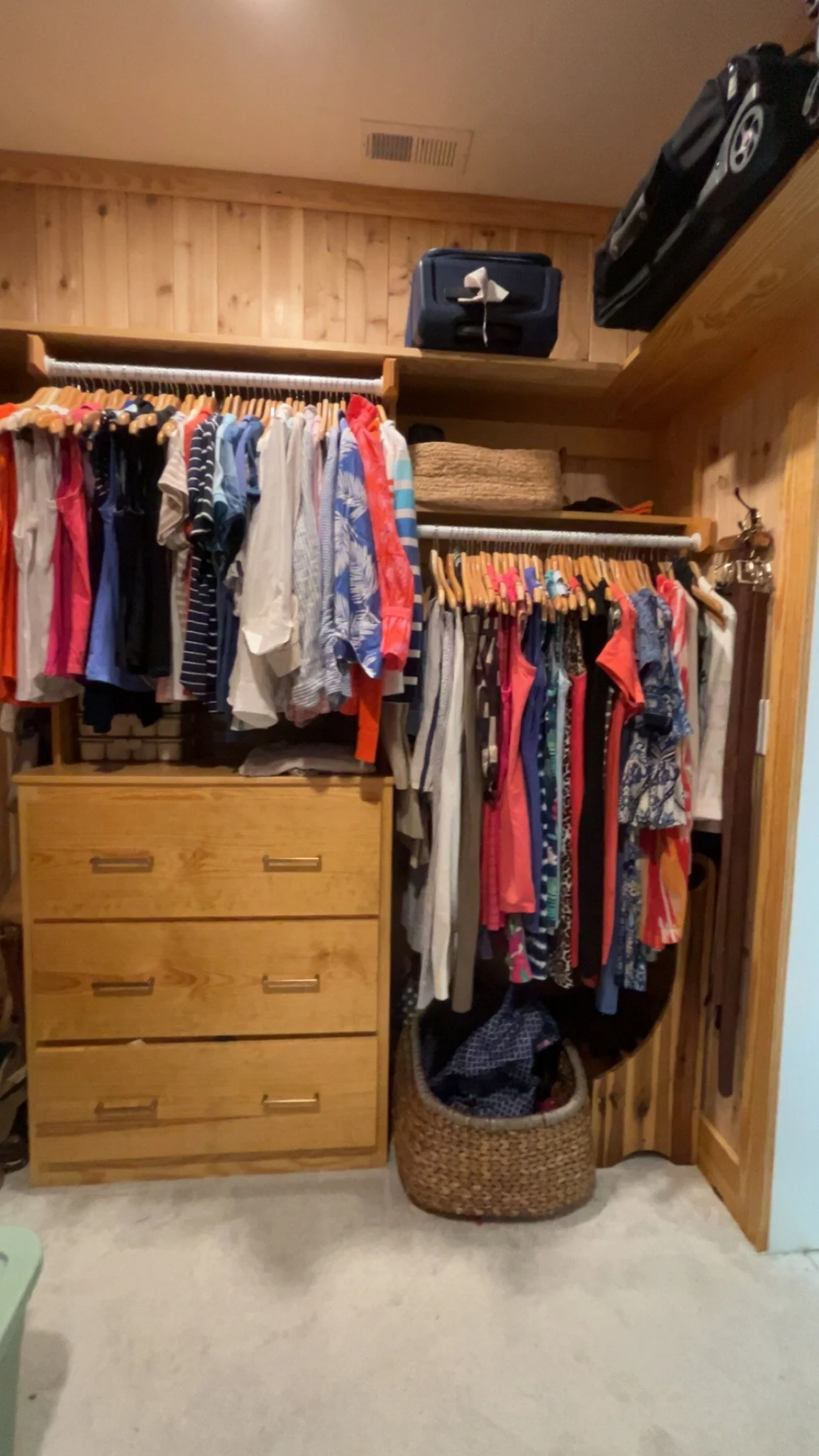 After: Closet, Front view. 