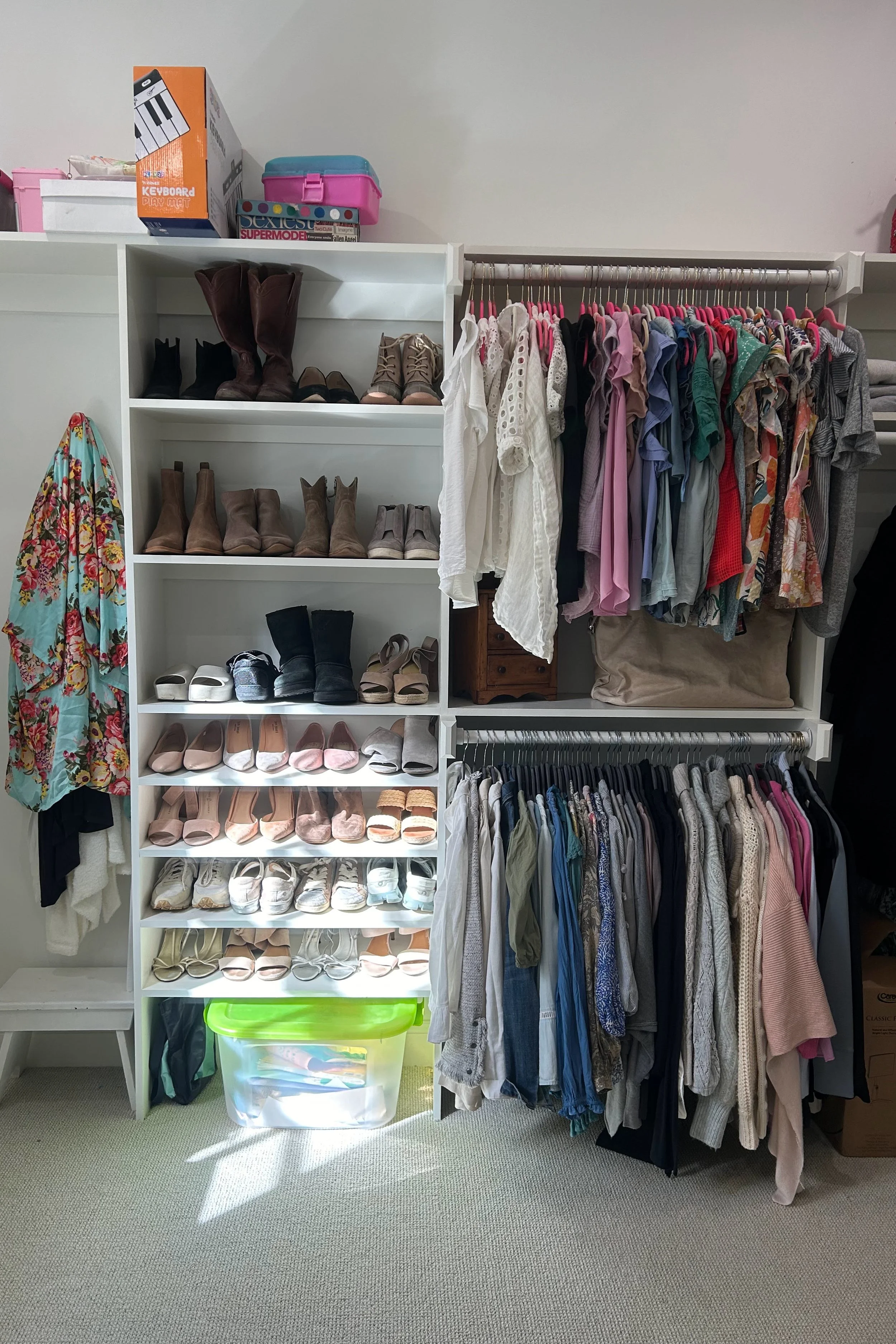 After: Master closet