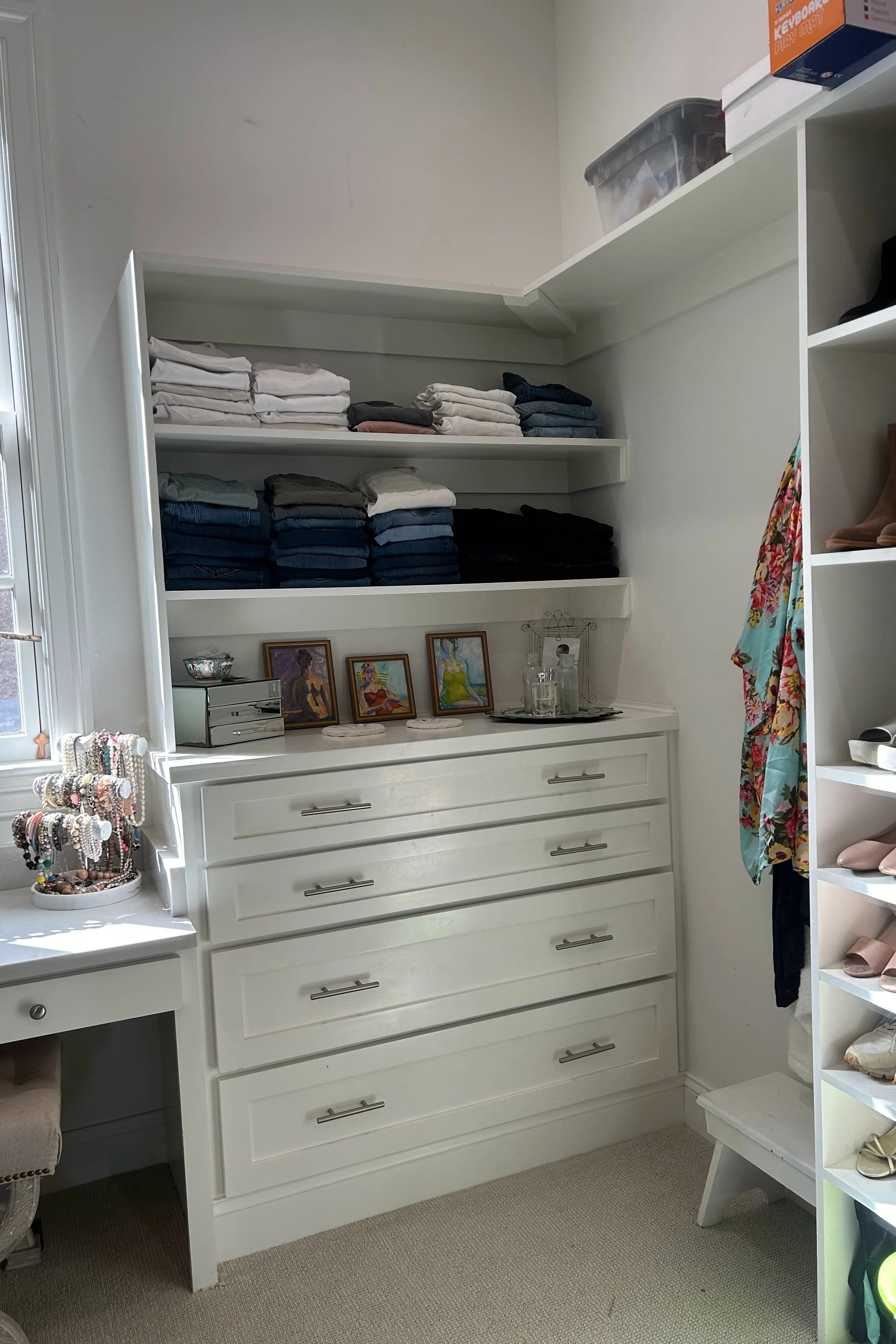 After: Master closet