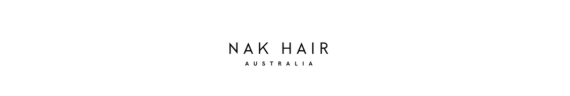 Nak Hair Australia logo on a white background.