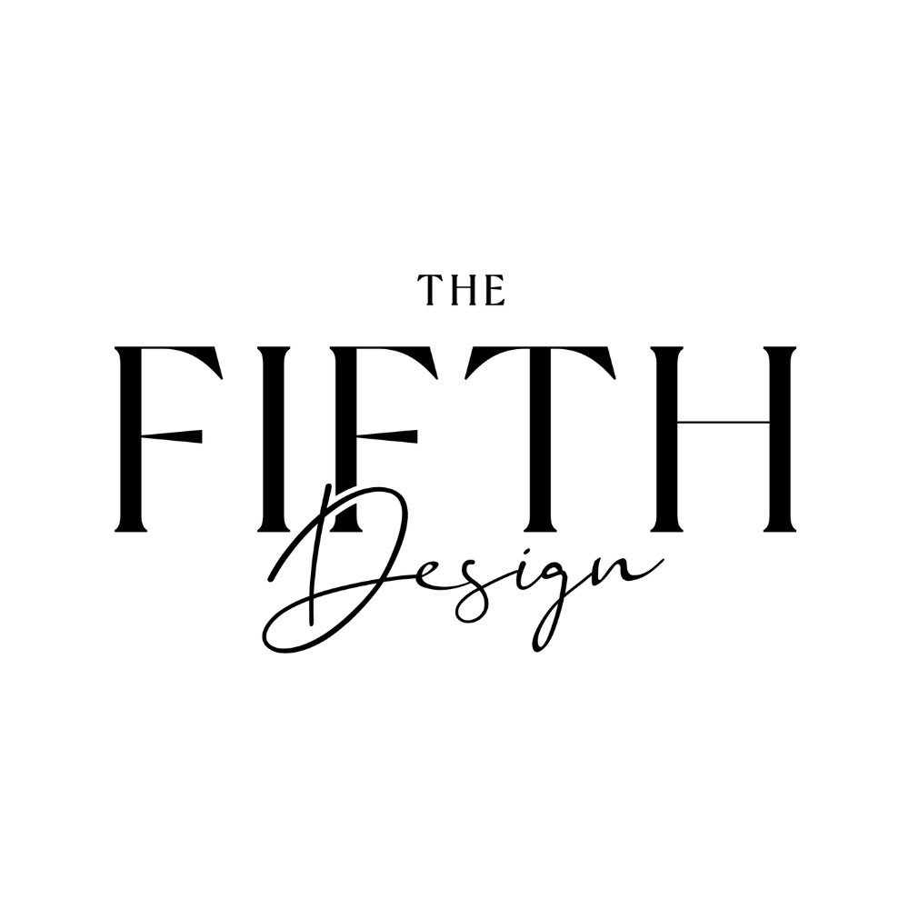 Logo that reads "The Fifth Design" with "Fifth" in large bold font and "Design" in a cursive script below it, all on a white background.