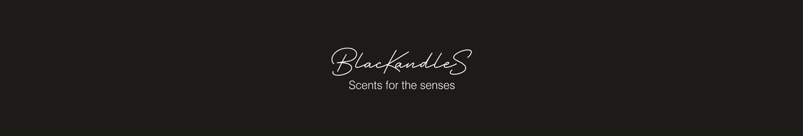 BlackandleS logo with the tagline 'Scents for the senses' on a black background.
