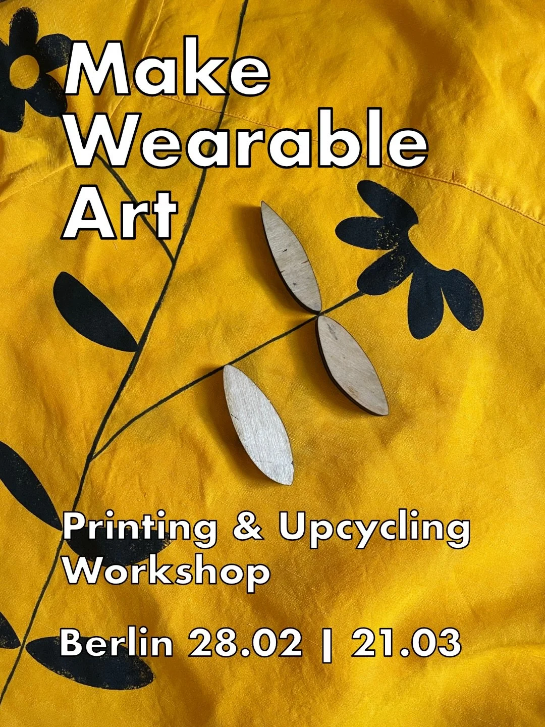 ✨ Upcoming Workshops: Upcycling &amp; Block Printing Berlin ✨

Join me for a beginner-friendly afternoon of creative upcycling, and turn a forgotten garment from your wardrobe into custom wearable art.

🗓 February 28 15:00-17:30
📍 Zwischenraum - Gr