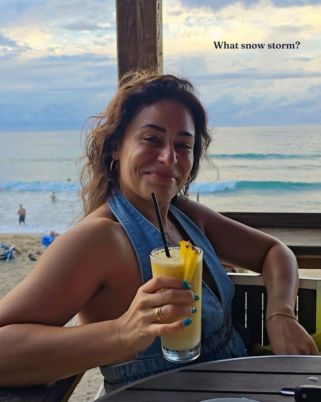 Snow? Never heard of her.

I could bitch and moan&hellip; or I could slow scroll through the hundreds of photos and videos from our trip to Puerto Rico and do a lil teleportation back to:

+Dinner at Tamboo
+Exploring the grounds of Airbnb #2
+Playa 