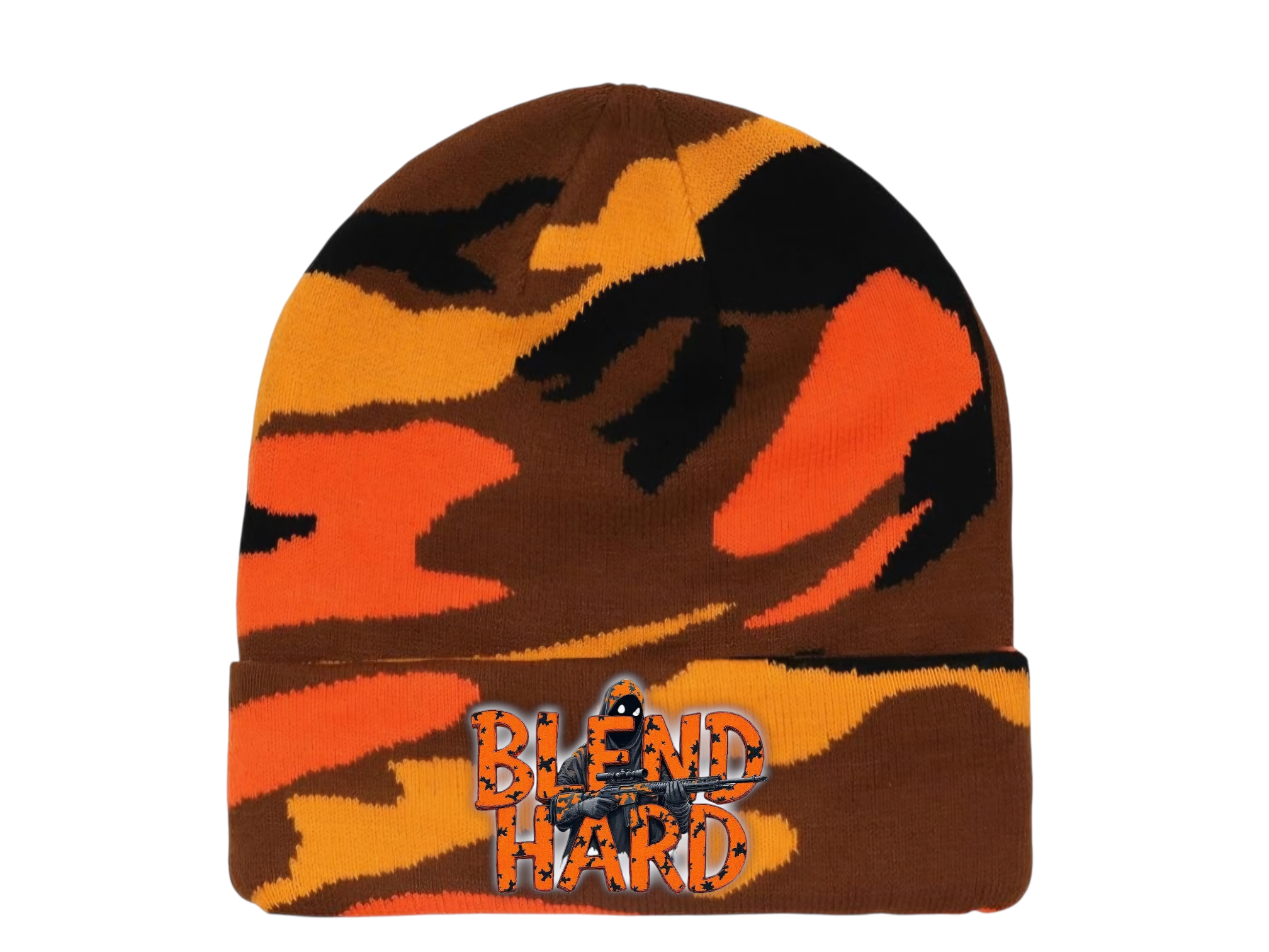 Phantom and Ghost orange Blend Hard Beanie