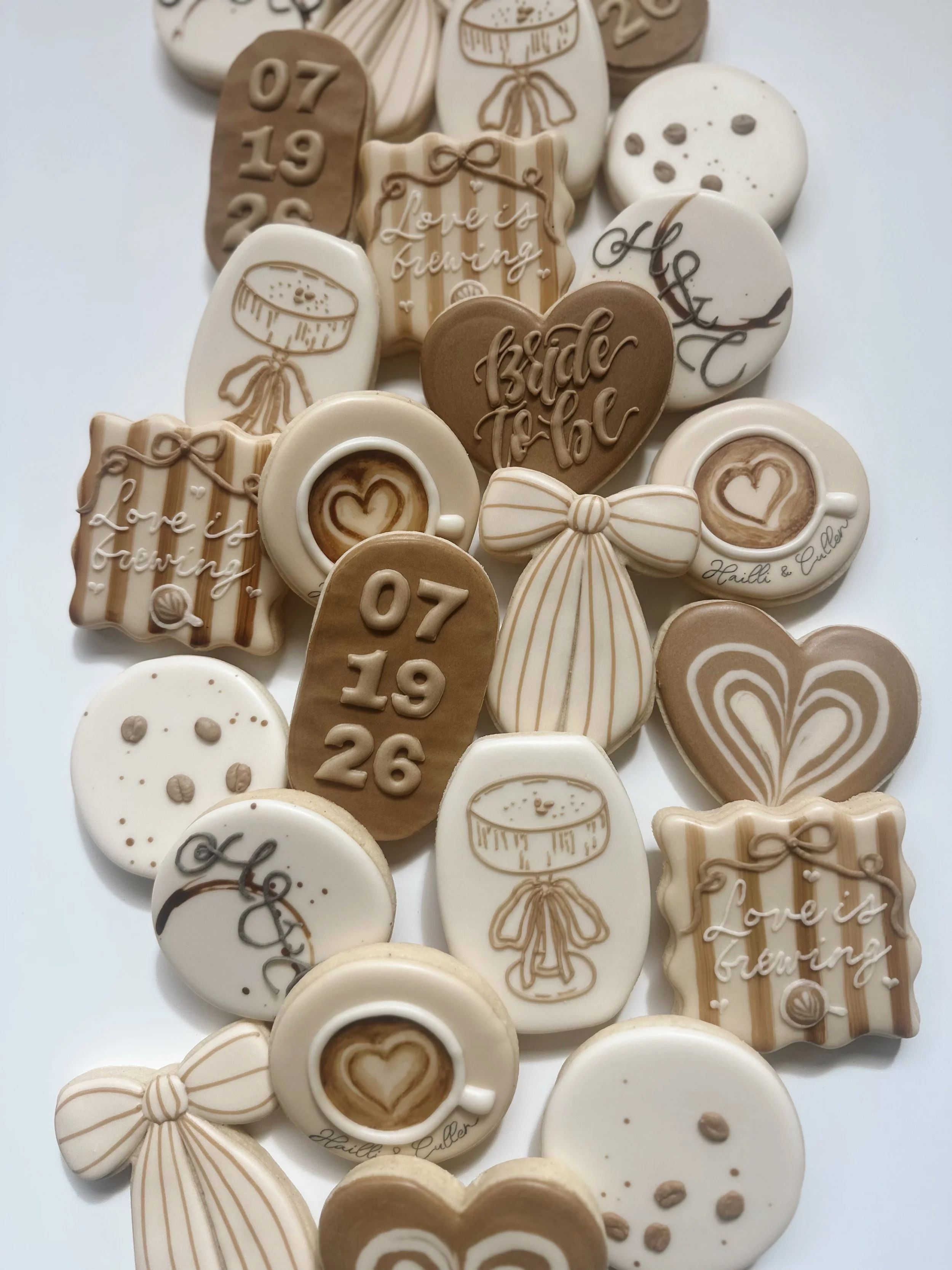 Dye Free Sugar Cookies Bozeman Bridal Shower Custom Cookies