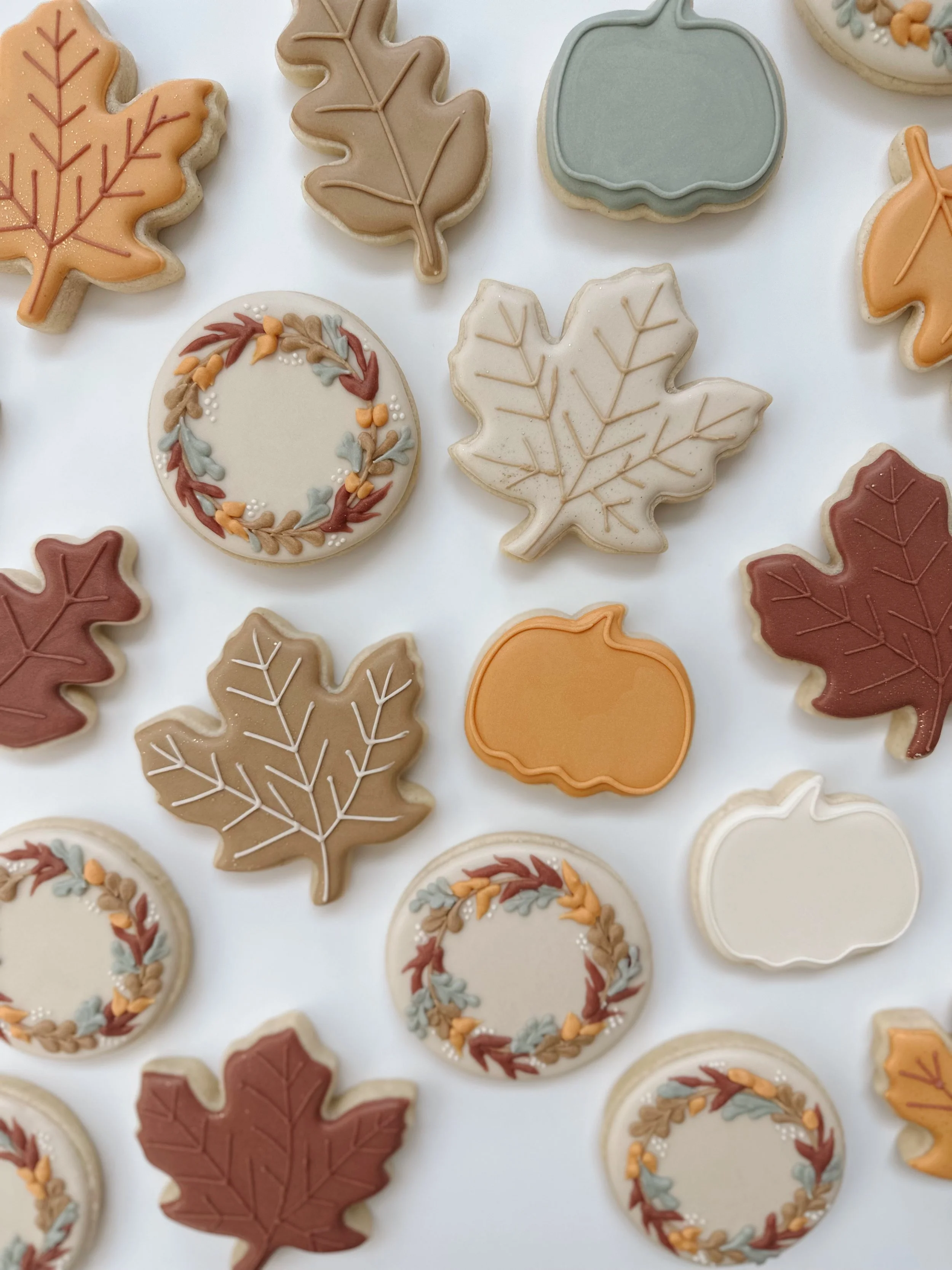 Fall Thanksgiving Holiday Cookies Custom Bozeman MT