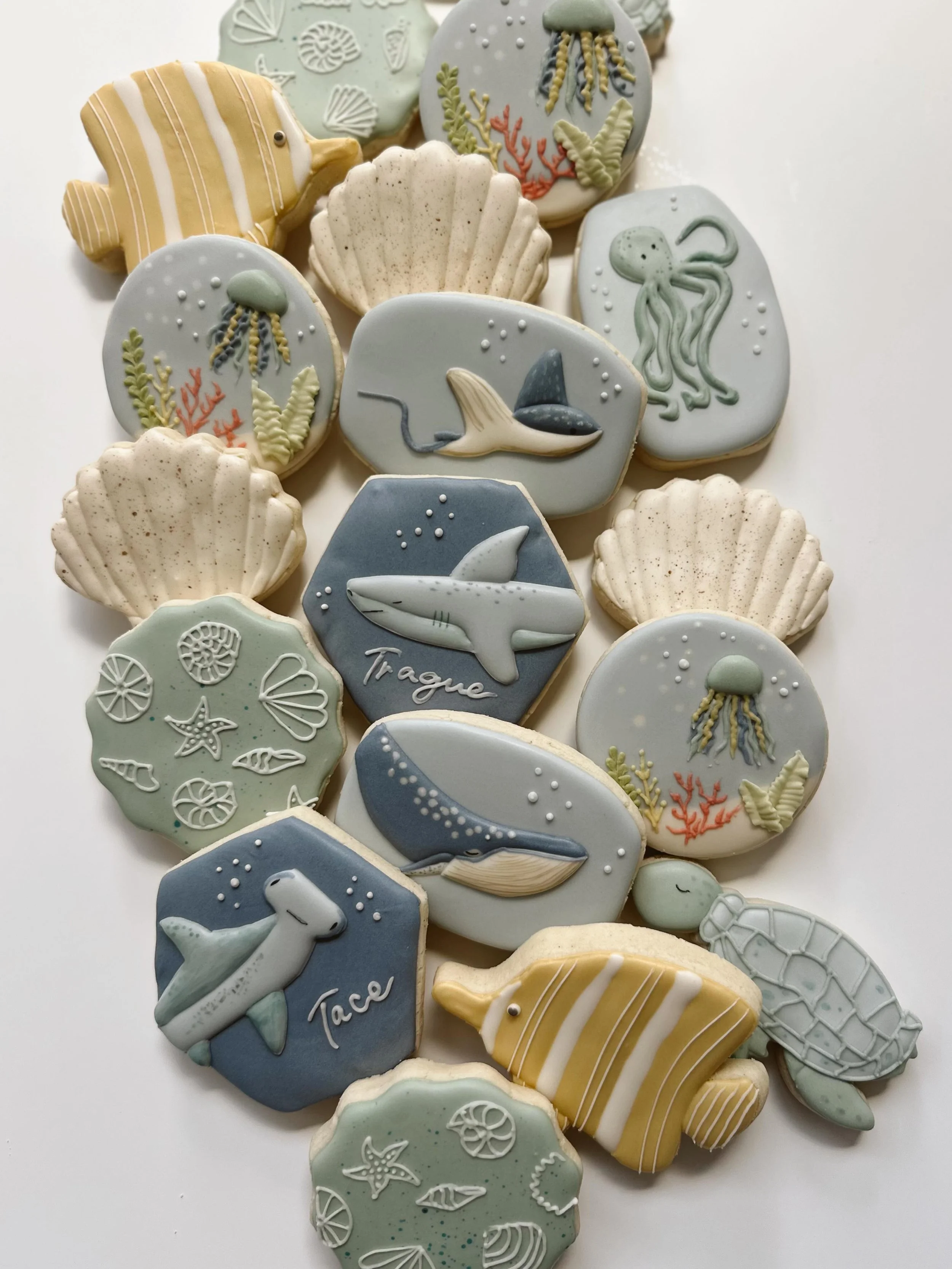 🪼🐠🐡 O-FISH-ALLY summertime weather and these dye free plant based food colorings make the most stunning, &amp; beautiful icing colors for ocean themed cookies wouldn&rsquo;t you say?