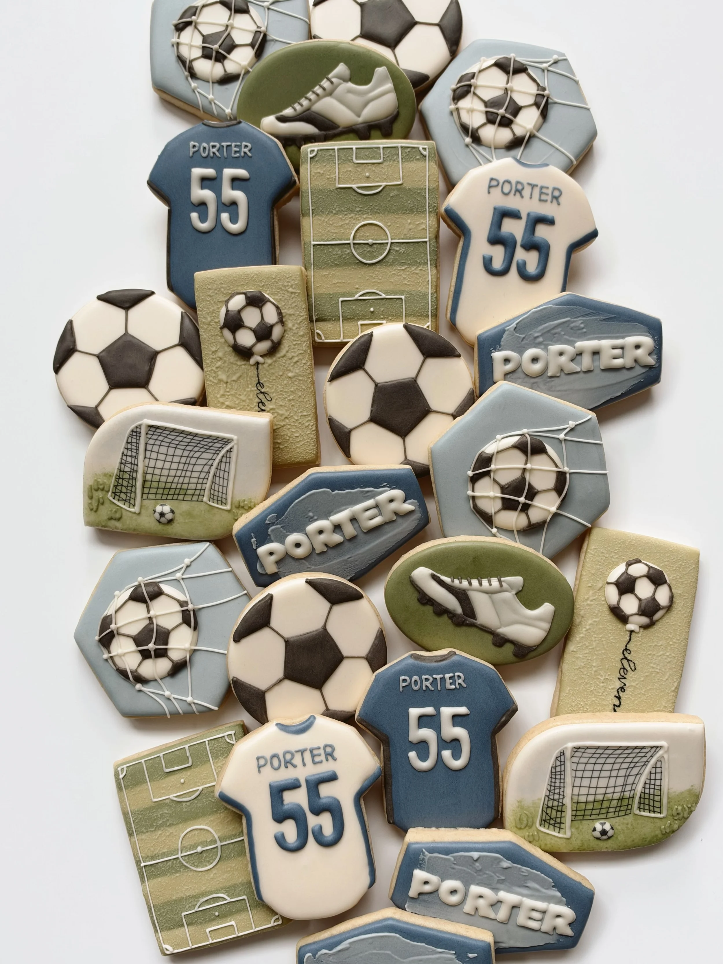 I love capturing the interests and hobbies of kids at their birthday. A little memory to look back on since we can&rsquo;t freeze time. Whether it&rsquo;s soccer, hunting, music, or animals, custom personalized cookies make every birthday perfect for