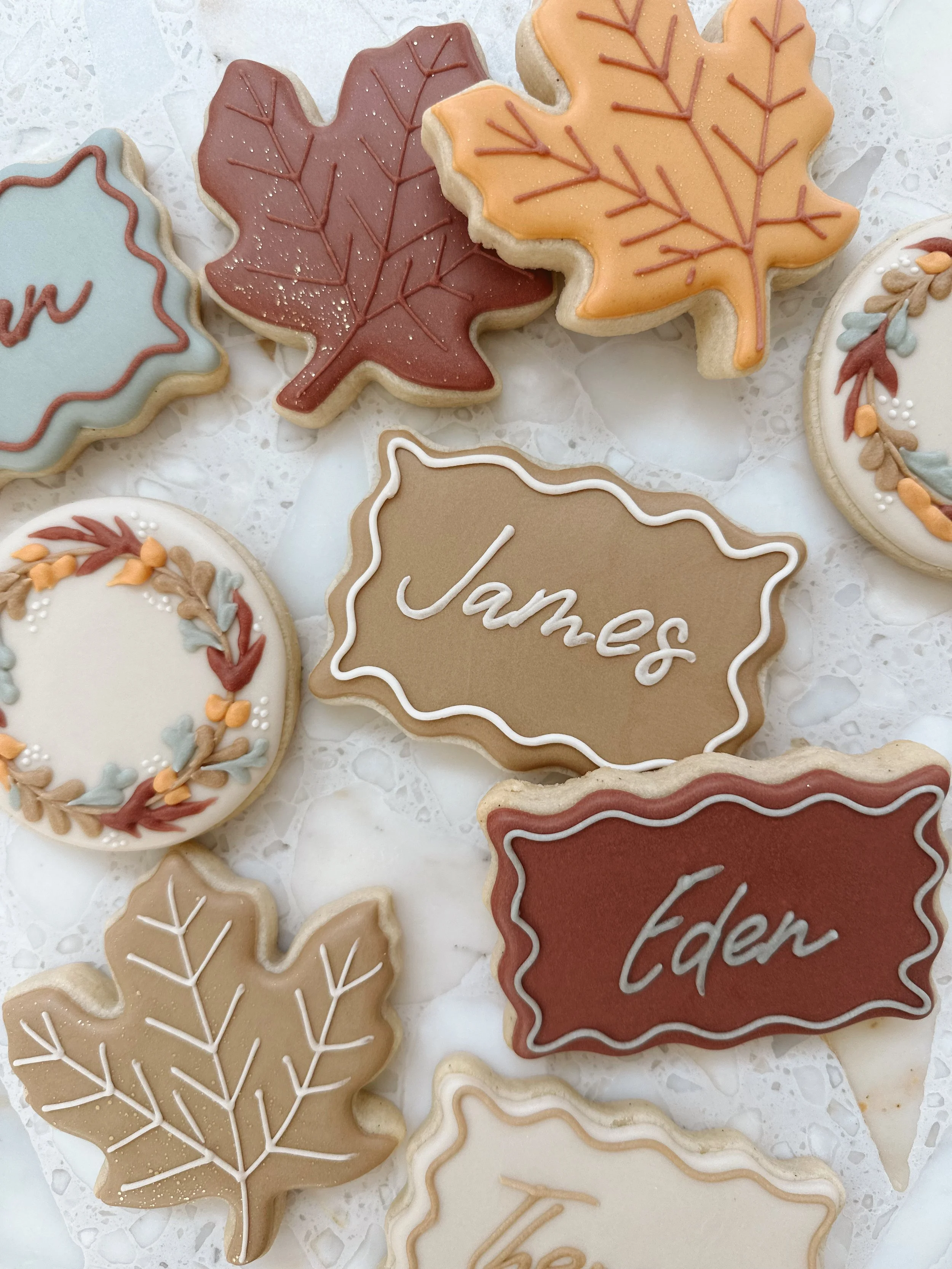 Fall Thanksgiving Holiday Cookies Custom Bozeman MT
