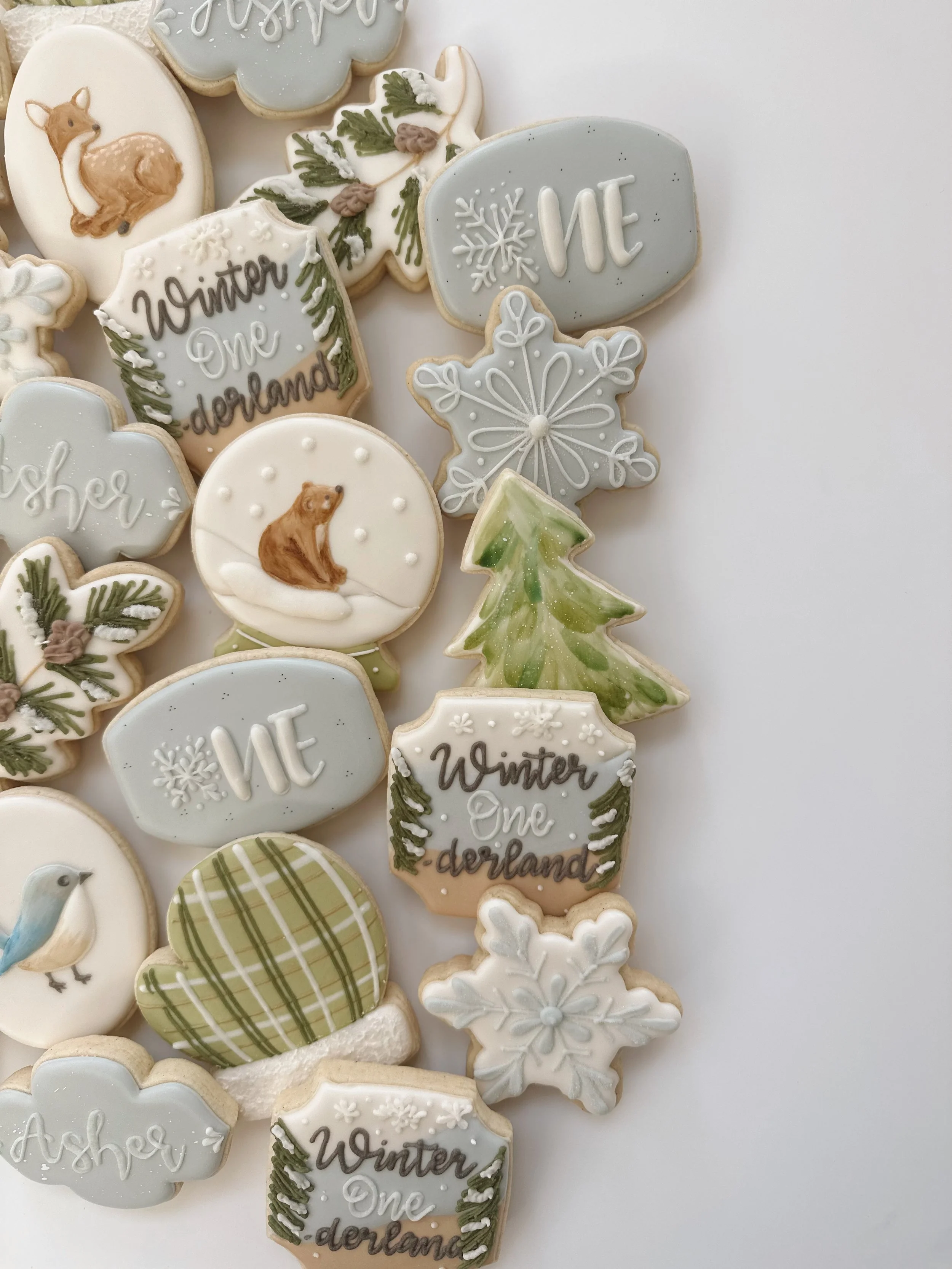 Custom 1st Birthday cookies in Bozeman Montana