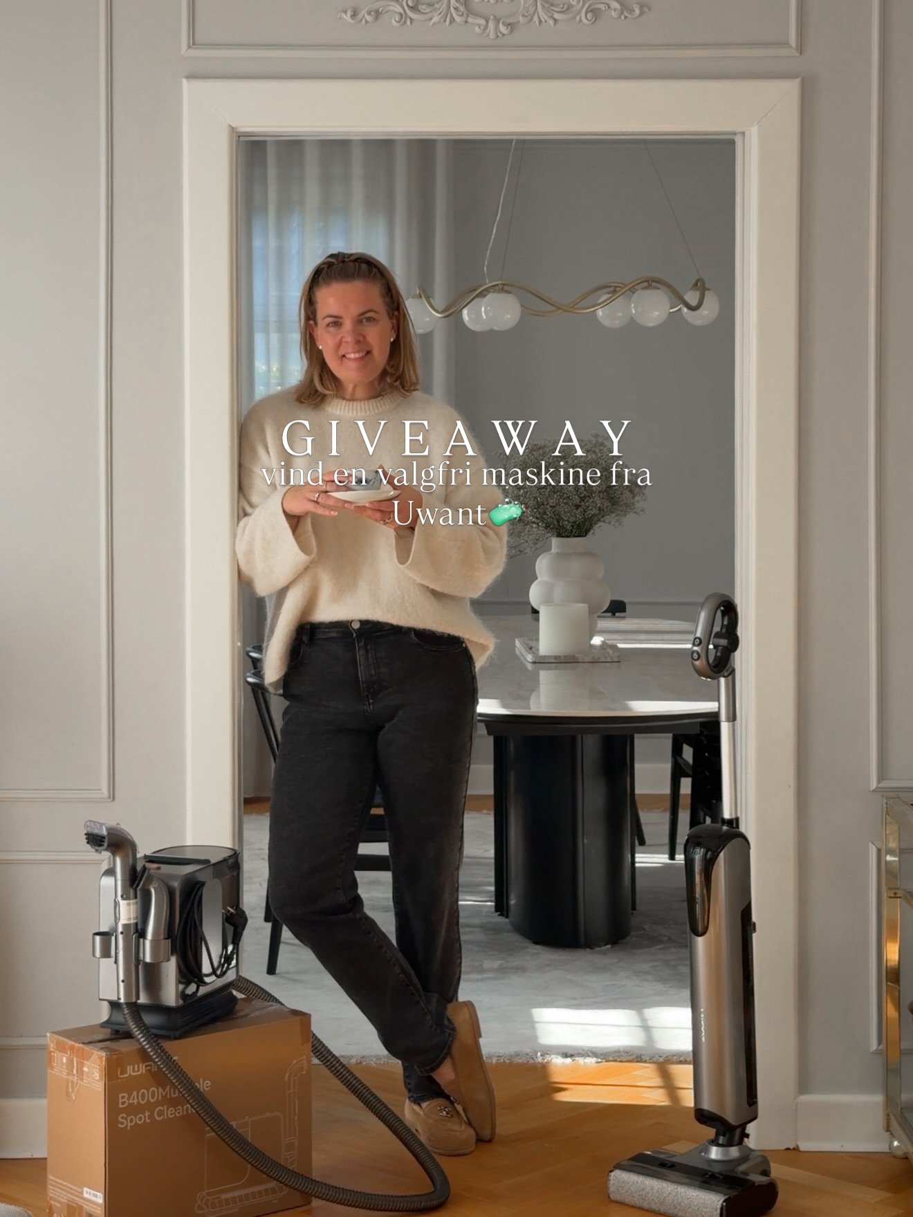 annonce GIVEAWAY🤍 Vind en valgfri maskine fra @uwantnordic
 

For at deltage skal I: 
🧼 f&oslash;lge @uwantnordic og mig 
🧼 Skrive hvilken maskine I dr&oslash;mmer om. V&aring;d- og t&oslash;rst&oslash;vsugeren? En damprenser? Eller m&aring;ske no