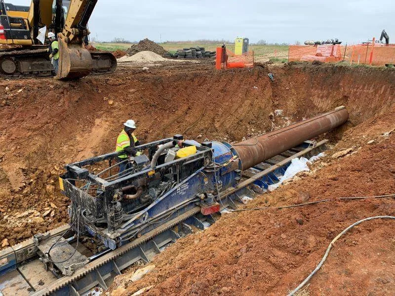 Road boring construction, auger drilling rig, drilling machine