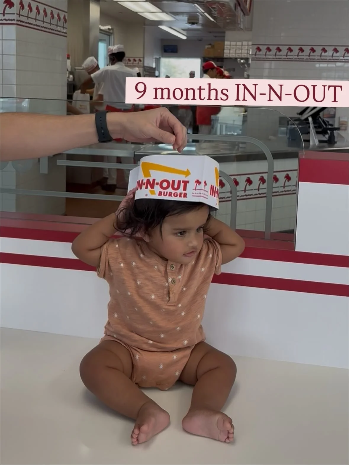 She loved the fries &amp; burger. Can&rsquo;t believe it&rsquo;s already been 9 months! Being a mom is so rewarding- making our girl smile is our favorite hobby! It&rsquo;s also super hard. As the saying goes, &ldquo;nothing good in life comes easy.&