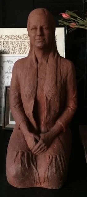 A local clergy in her religious garb