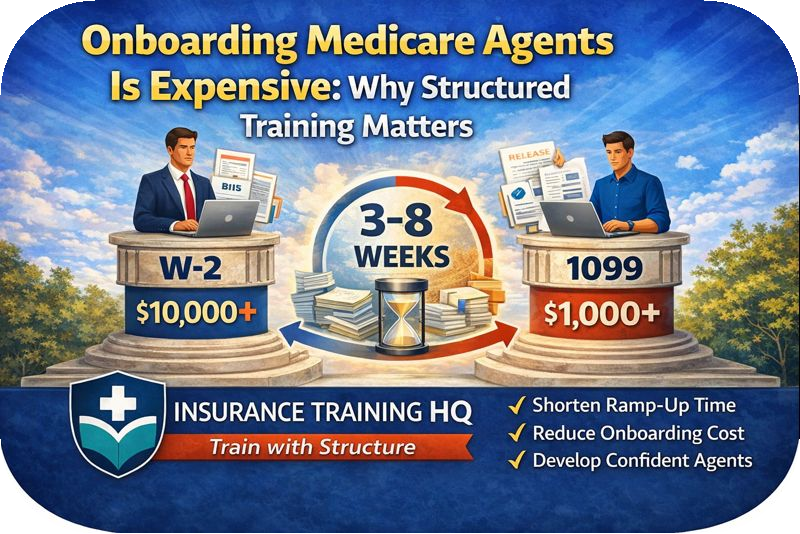 Onboarding Medicare Agents Is Expensive | Why Structured Training Matters