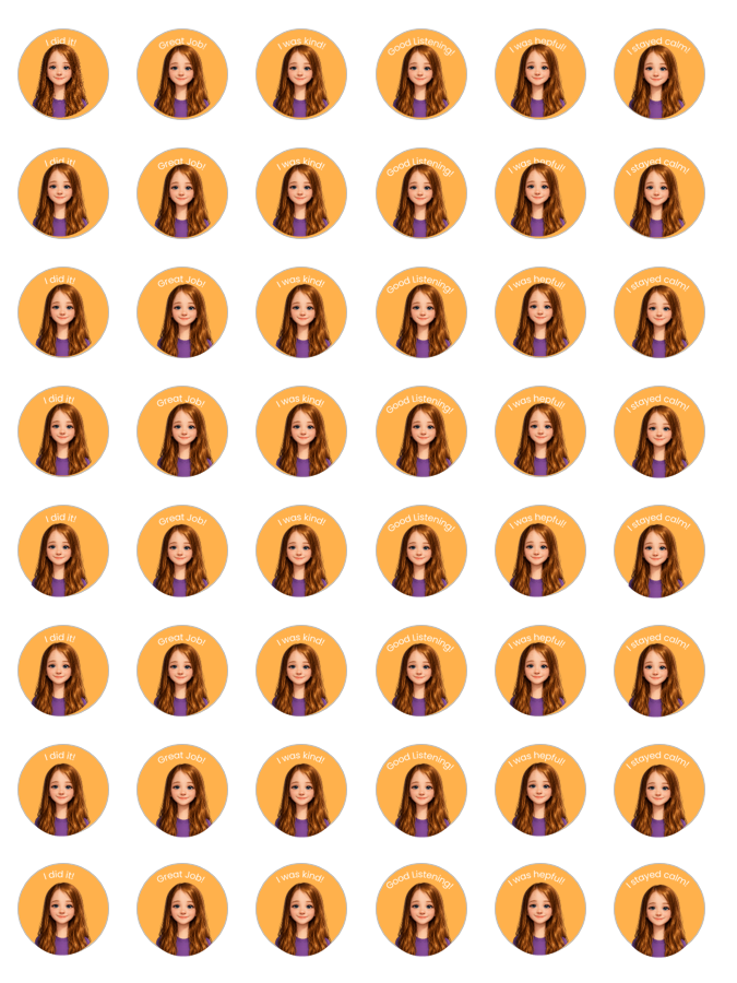 personalised reward sticke