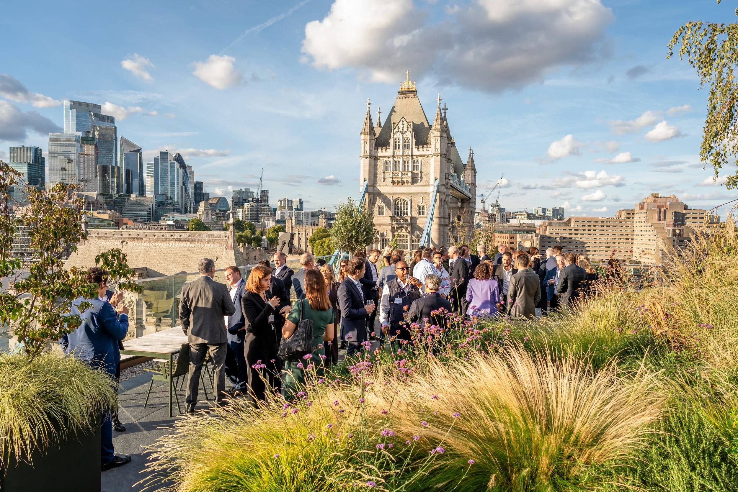 Capturing an Exclusive Evening at Tower Bridge Court: Event Photography Overlooking Tower Bridge