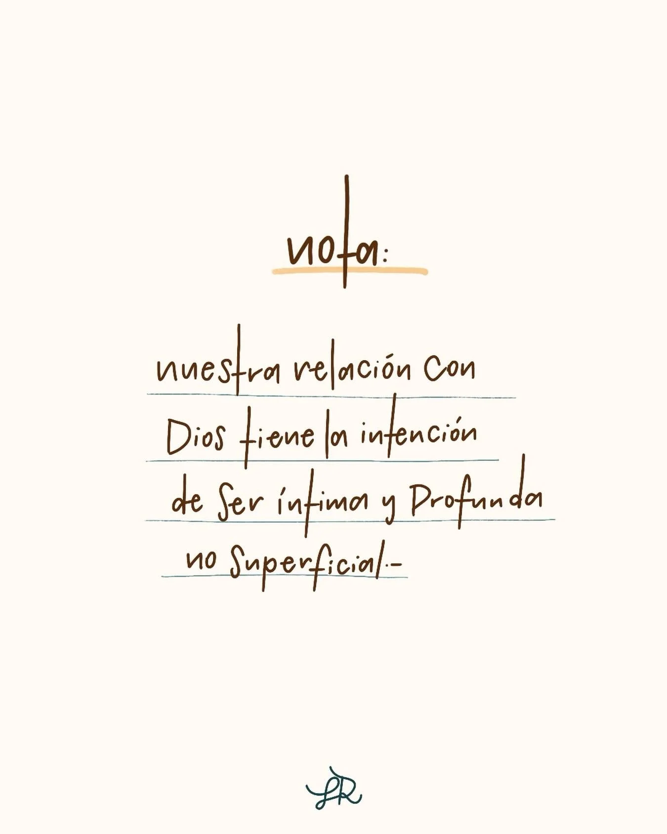 Dios quiere relacionarse con nosotros desde la intimidad no desde la superficialidad; anhelemos nadar en el r&iacute;o de Su presencia y no conformarnos con el agua hasta los tobillos.