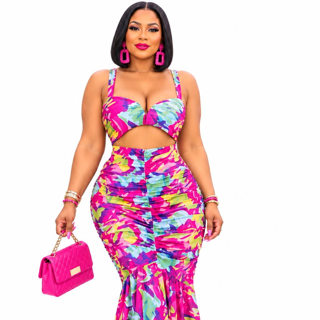 Queen Rocking that Island Maxi Dress