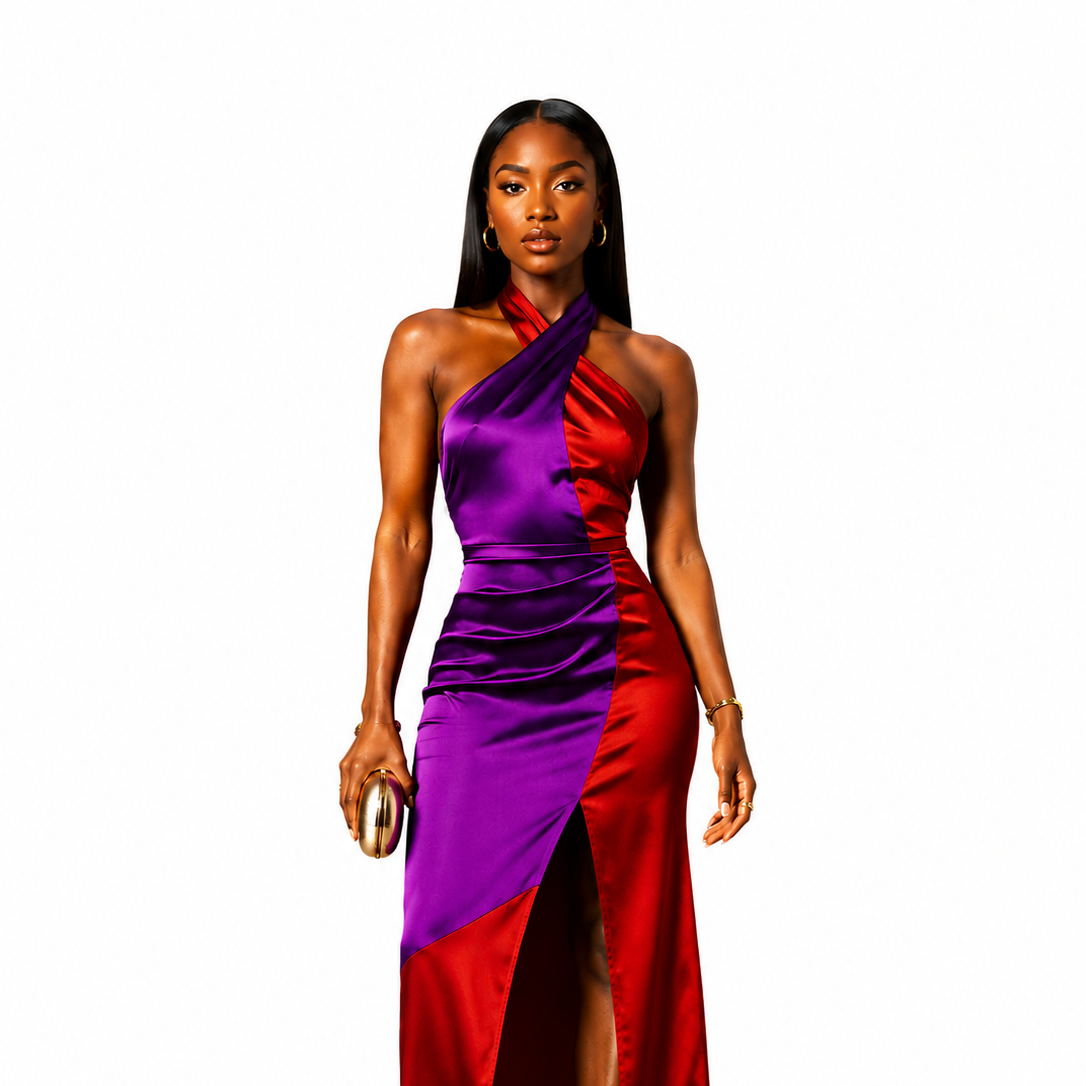 Queen Rocking that Vibrant Night on the town Dress