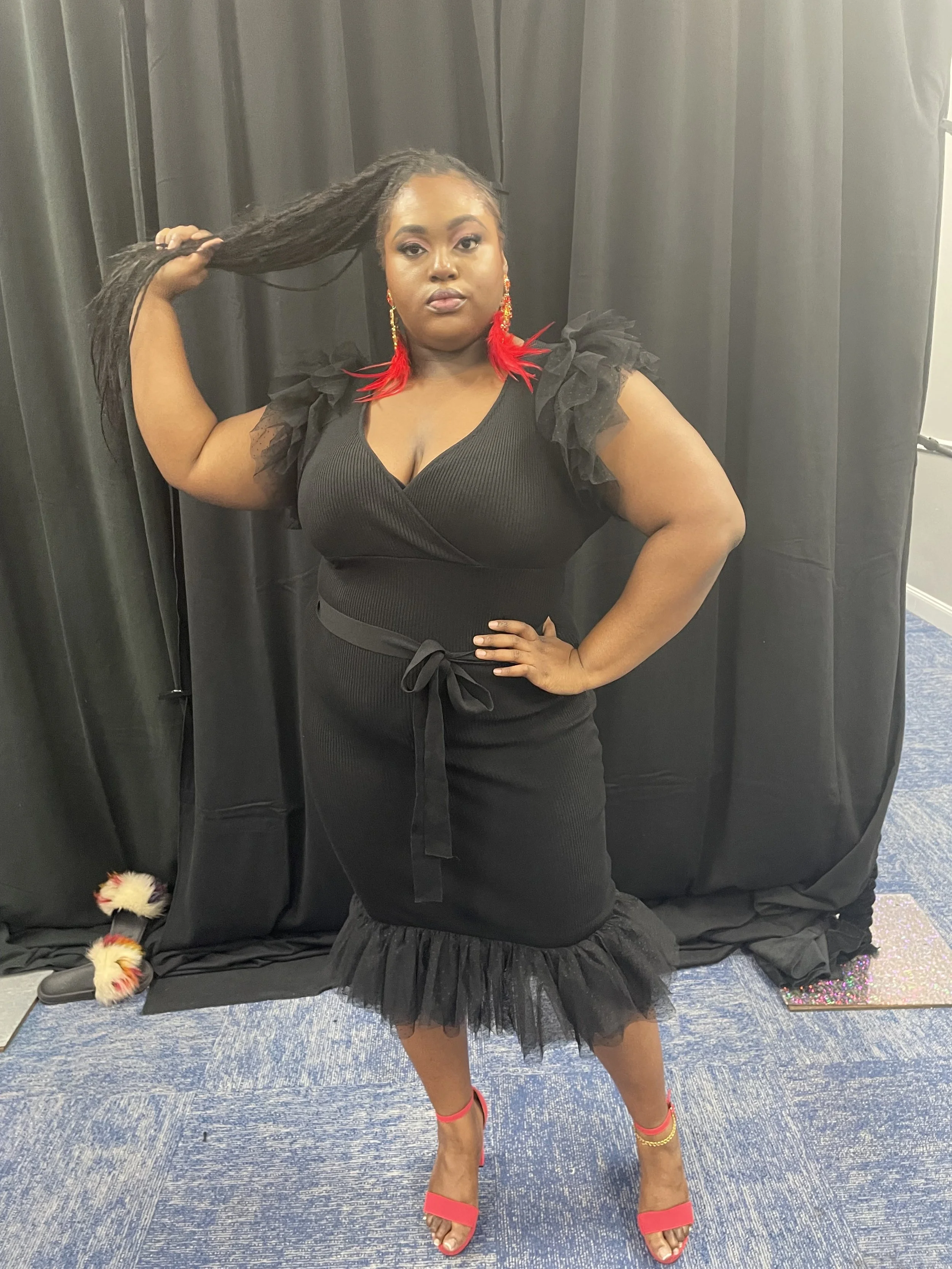 The Queen is here in Black