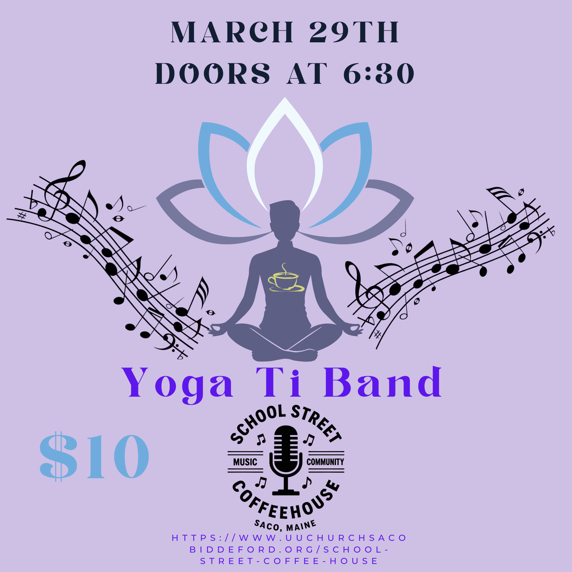School Street Coffeehouse with the Yoga Ti Band