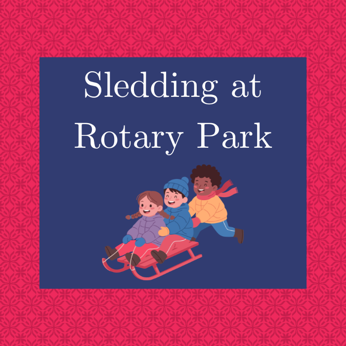 Sledding at Rotary Park