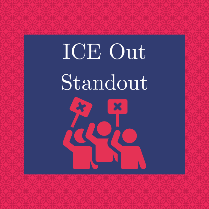 ICE Out Standout, Saco Transportation Center