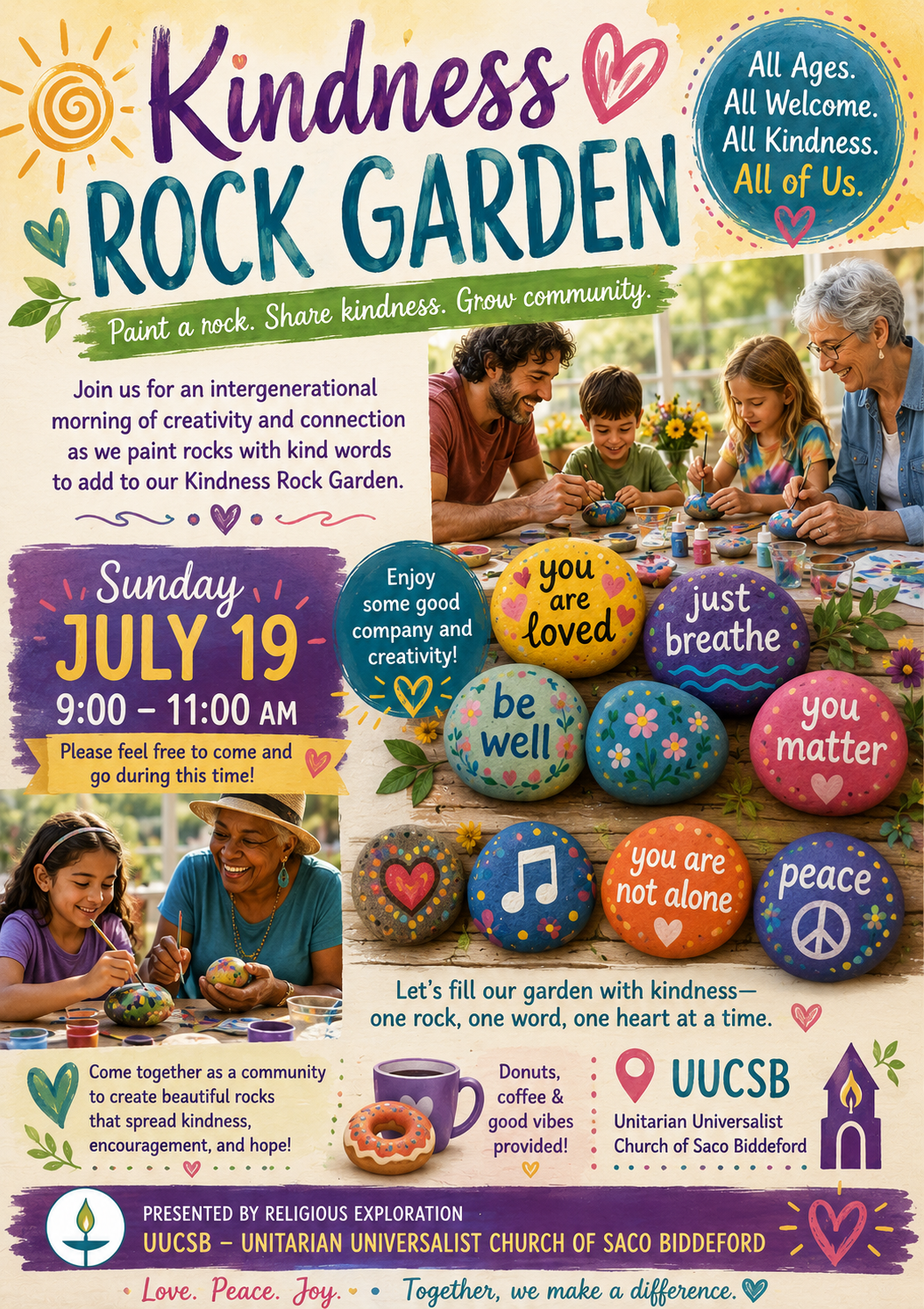 Summer Worship Service: Kindness Stones