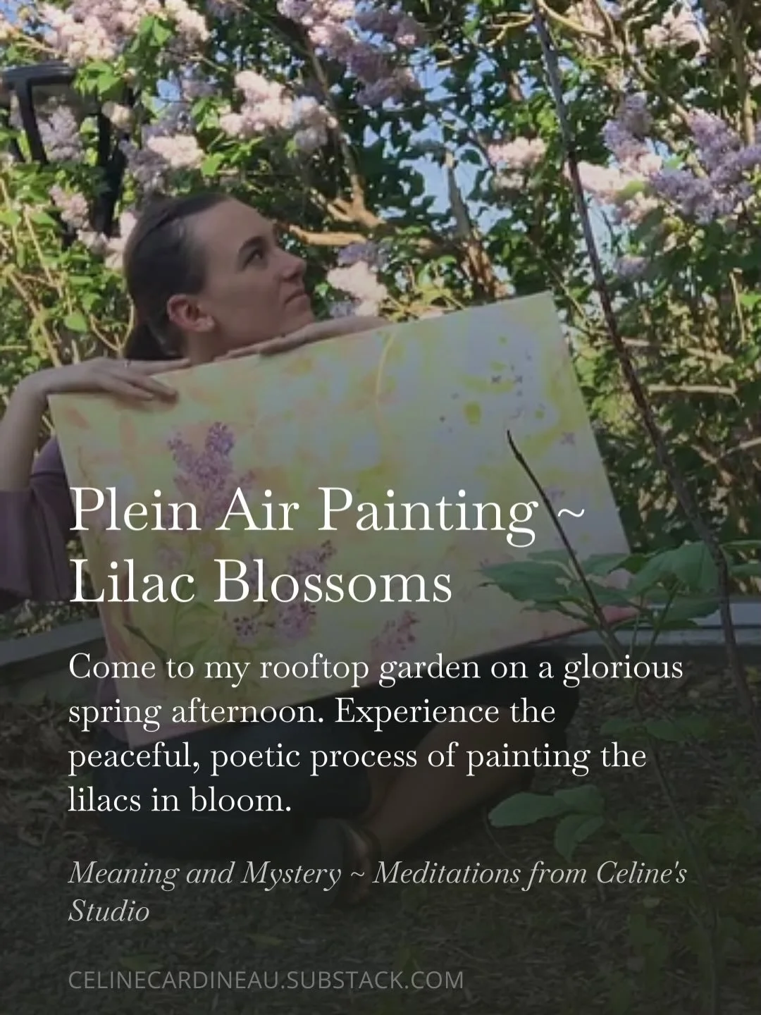 Want more plein-air painting? 🎨🖼️🌳

Watch the Extended Cut (3 minutes) of the process video on my blog. No subscription necessary. 

Follow the link in bio to &ldquo;Meaning &amp; Mystery: Meditations from Celine&rsquo;s Studio ✨