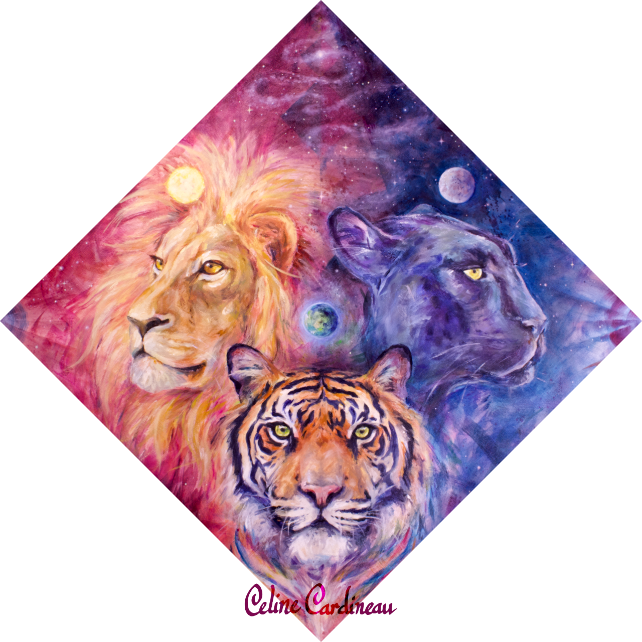 "Feline Trinity" Original Art
