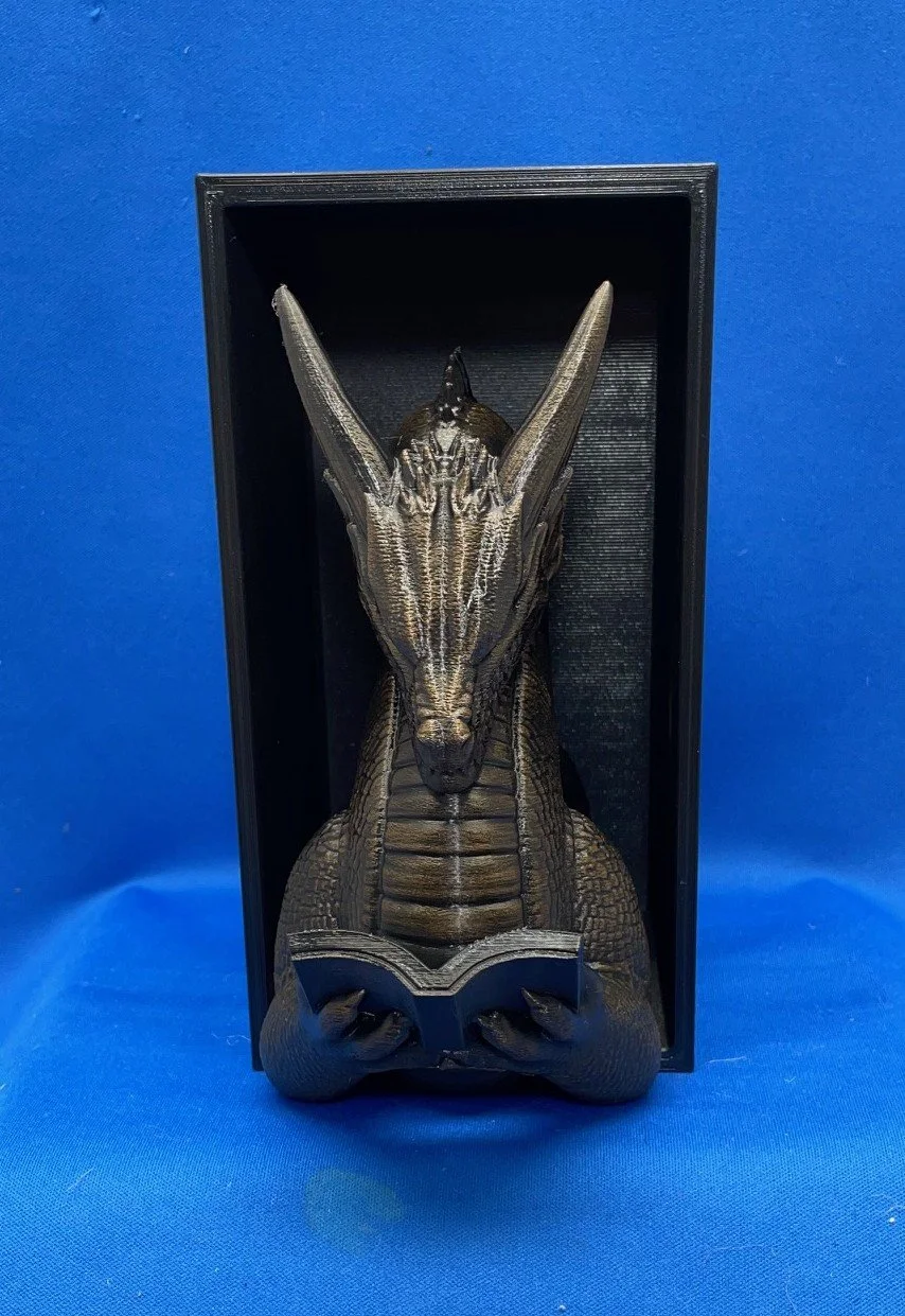 Reading Dragon Book Nook - Brass