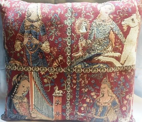 1282 Medieval Unicorn Pillow Cushion