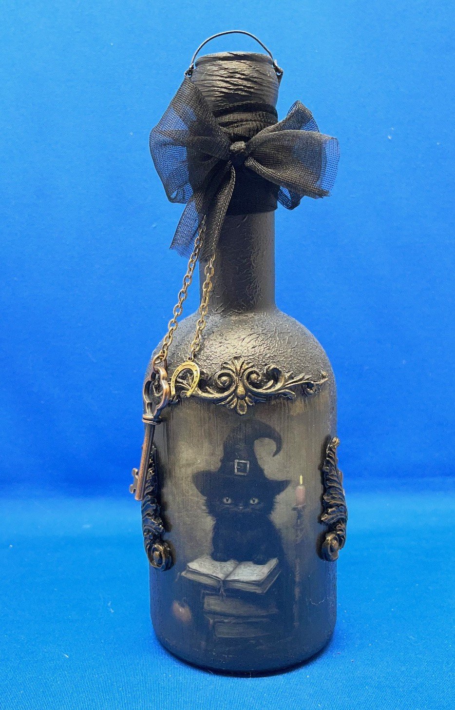 Fantasy Bottle Cat Witch