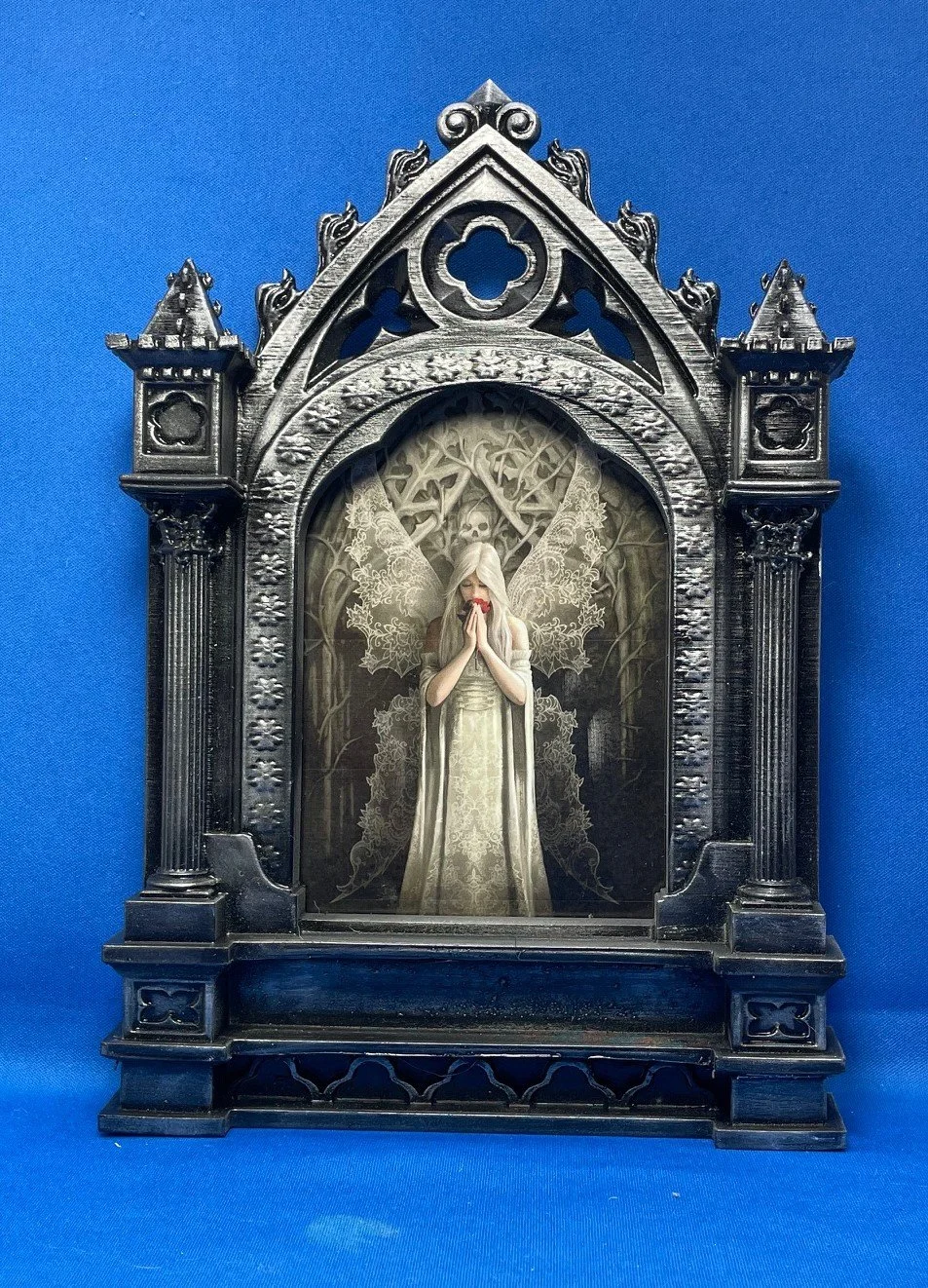 Gothic Memories Photo Frame - Black/Silver 5.75x6