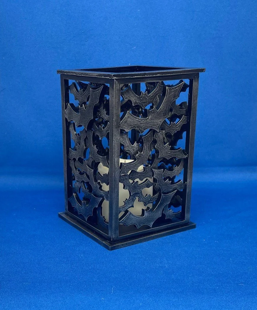Stacked Bat Candle Display