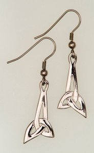 E174 Drop Pewter Earrings