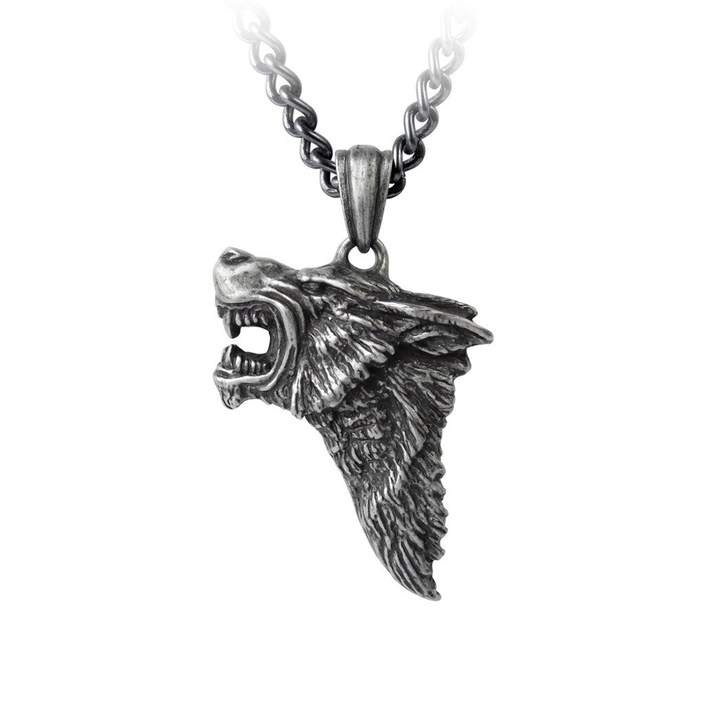 P833 Alchemy Dark Wolf Pendant