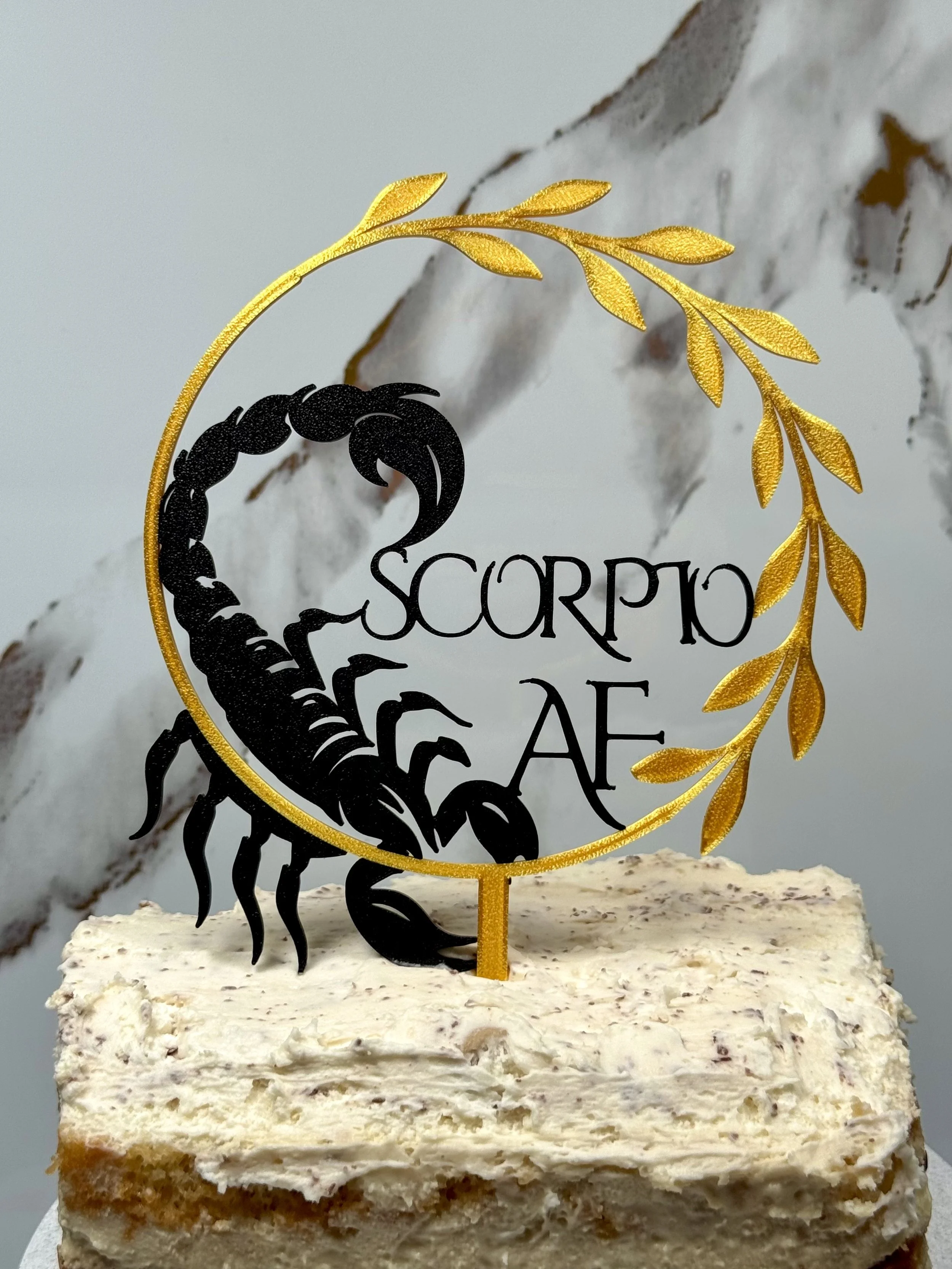 Scorpio AF Zodiac Cake Topper