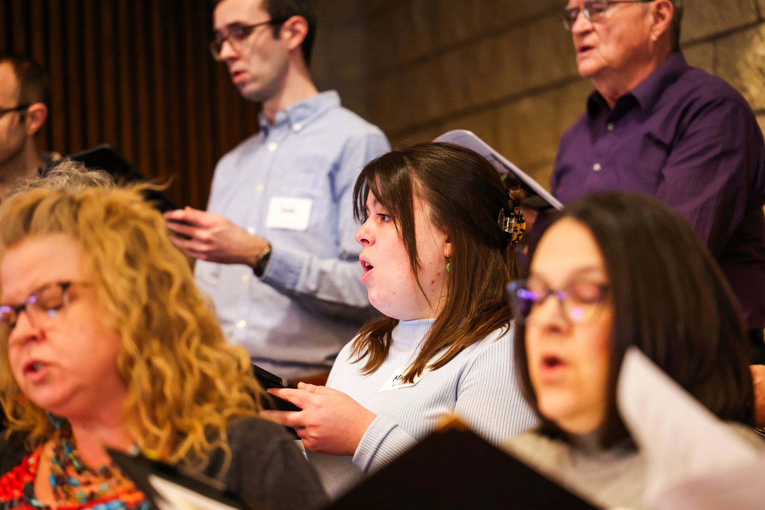 a small group of singers