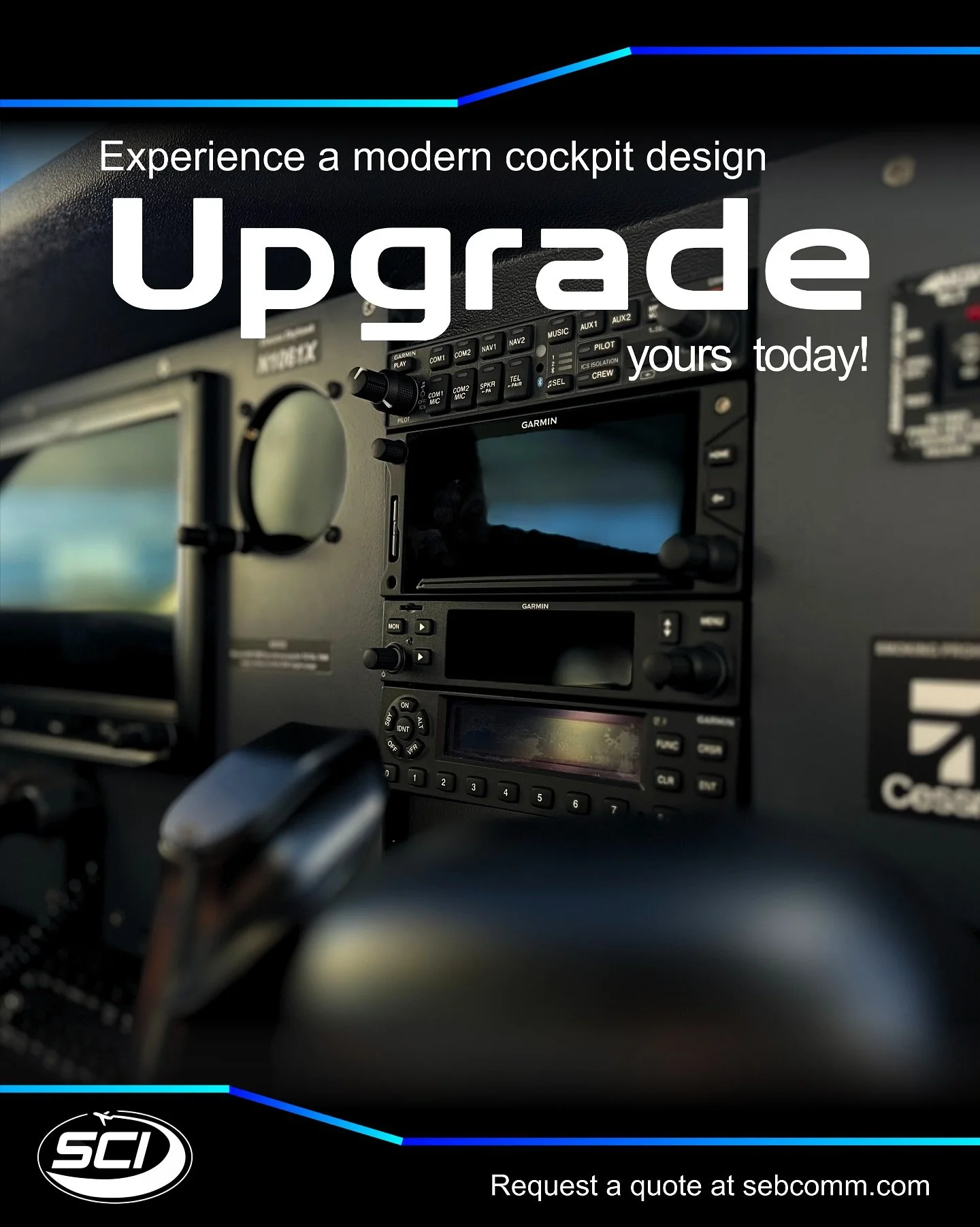 Time to say &ldquo;out with the old and in with the new&rdquo; and upgrade your aircraft! 😎 

Request your quote today at sebcomm.com