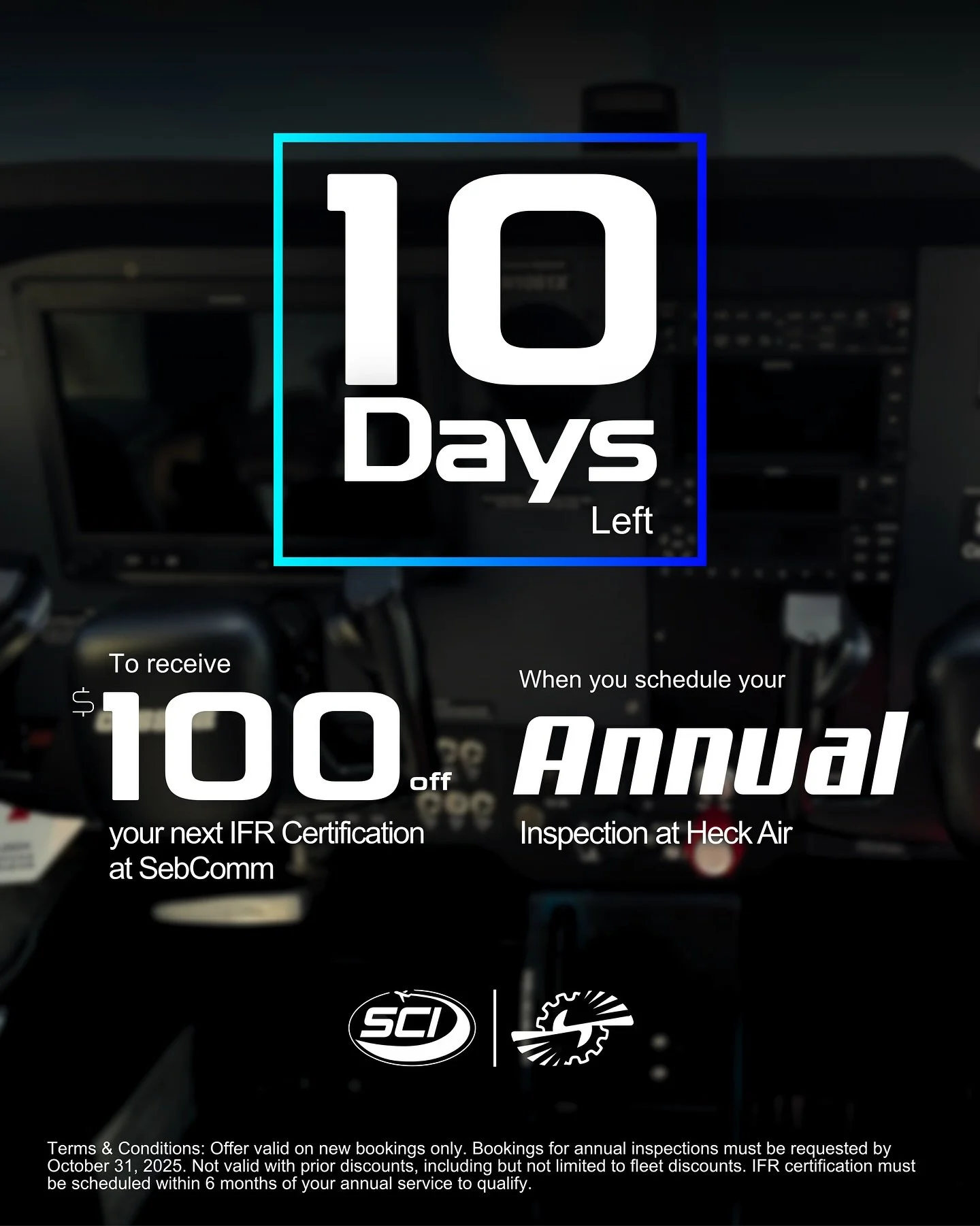 You can&rsquo;t let this pass, call @heck_air today to schedule! 👀

#aircraftmaintenance #annualinspection #ifrcertification