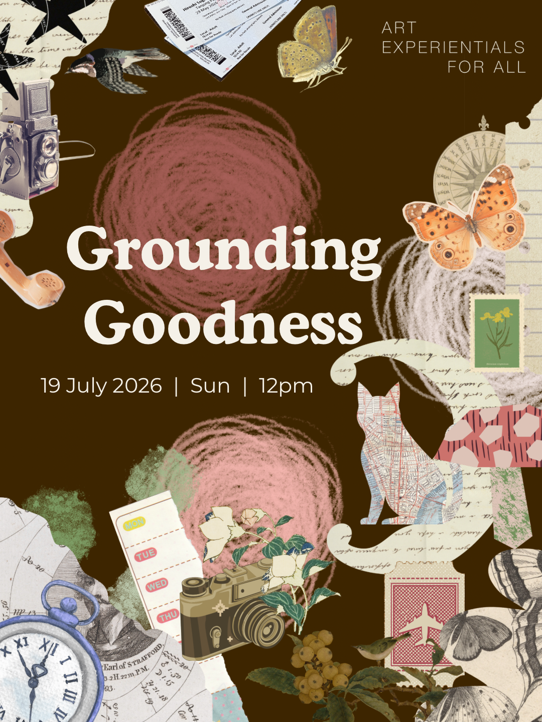 Grounding Goodness — A beginner friendly, therapeutic arts-based workshop on junk journaling