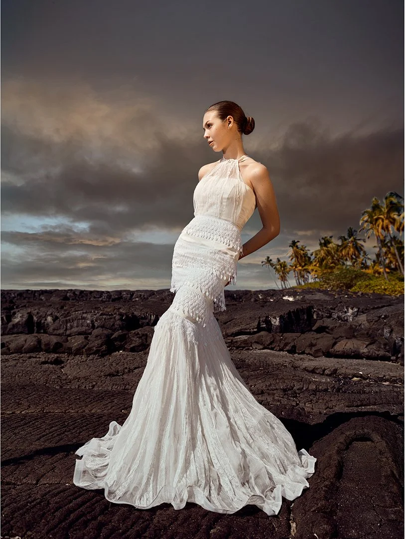 Amarillo Model makes paid shoot in Hawaii for Holt Culture fashion brand.