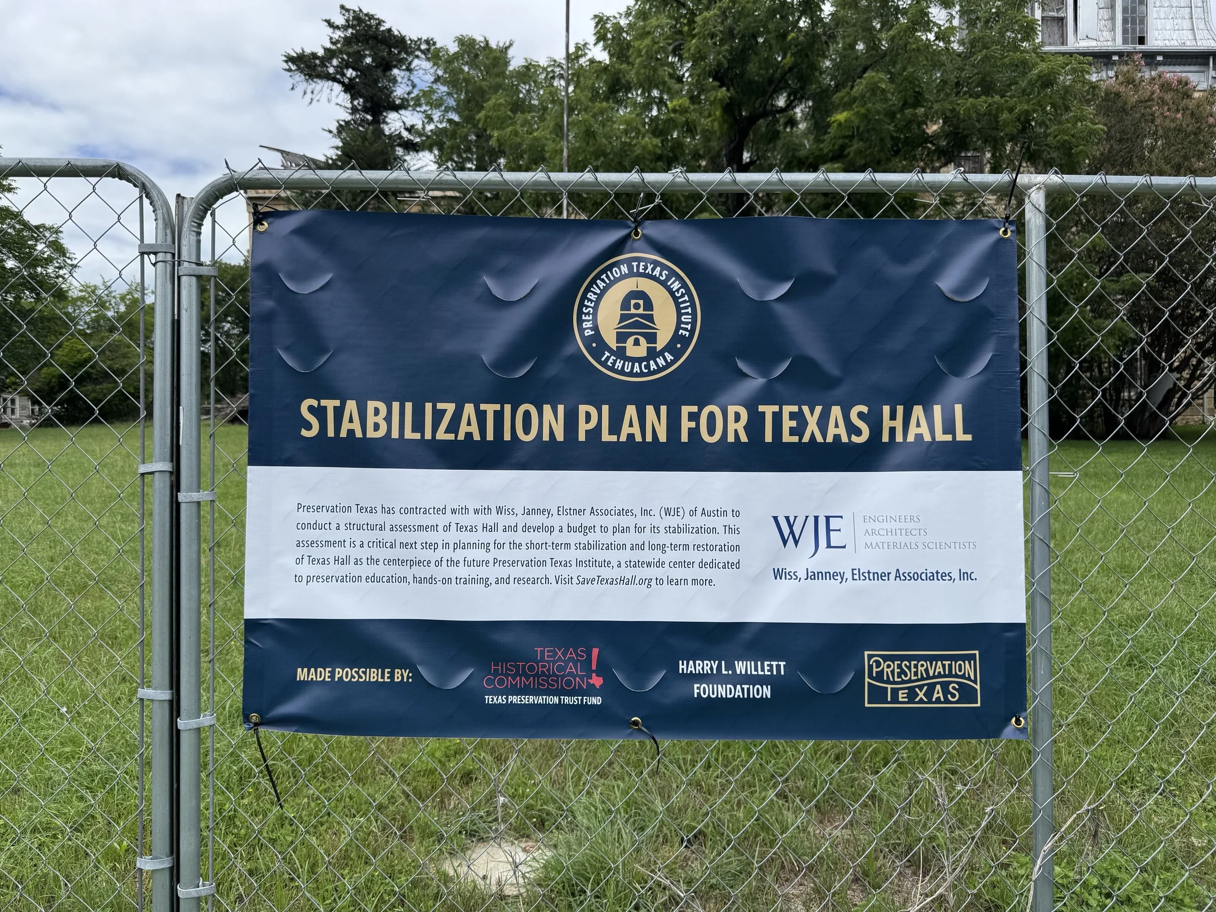 WJE to Complete Texas Hall Structural Assessment