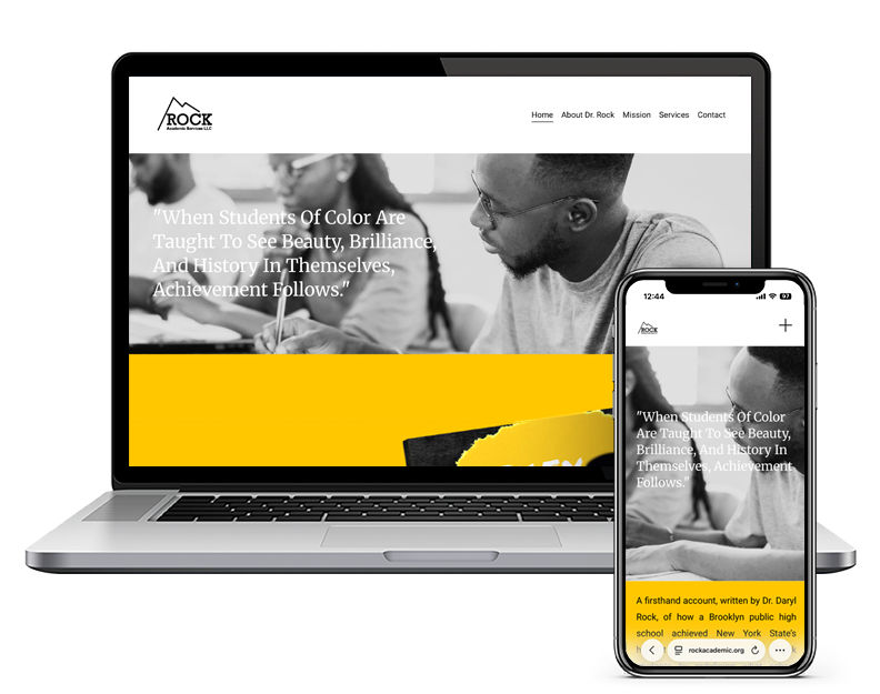 Rock Academy Website Thumbnail