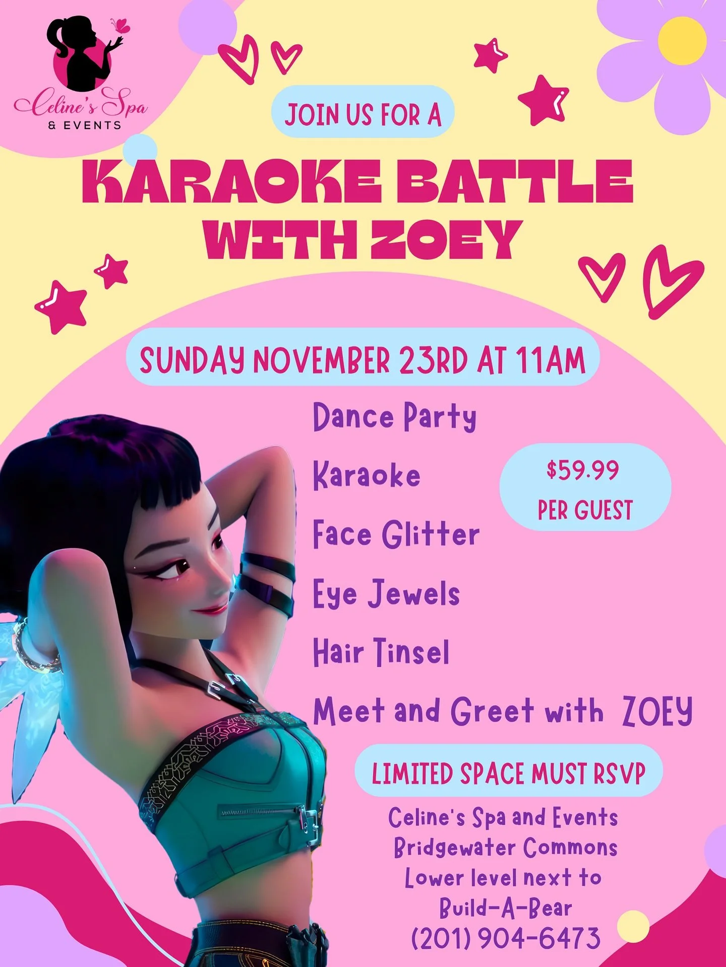 Our Bridgewater location is hosting a Zoey event and you don&rsquo;t want to miss it! Call us now to RSVP ! 201-904-6473