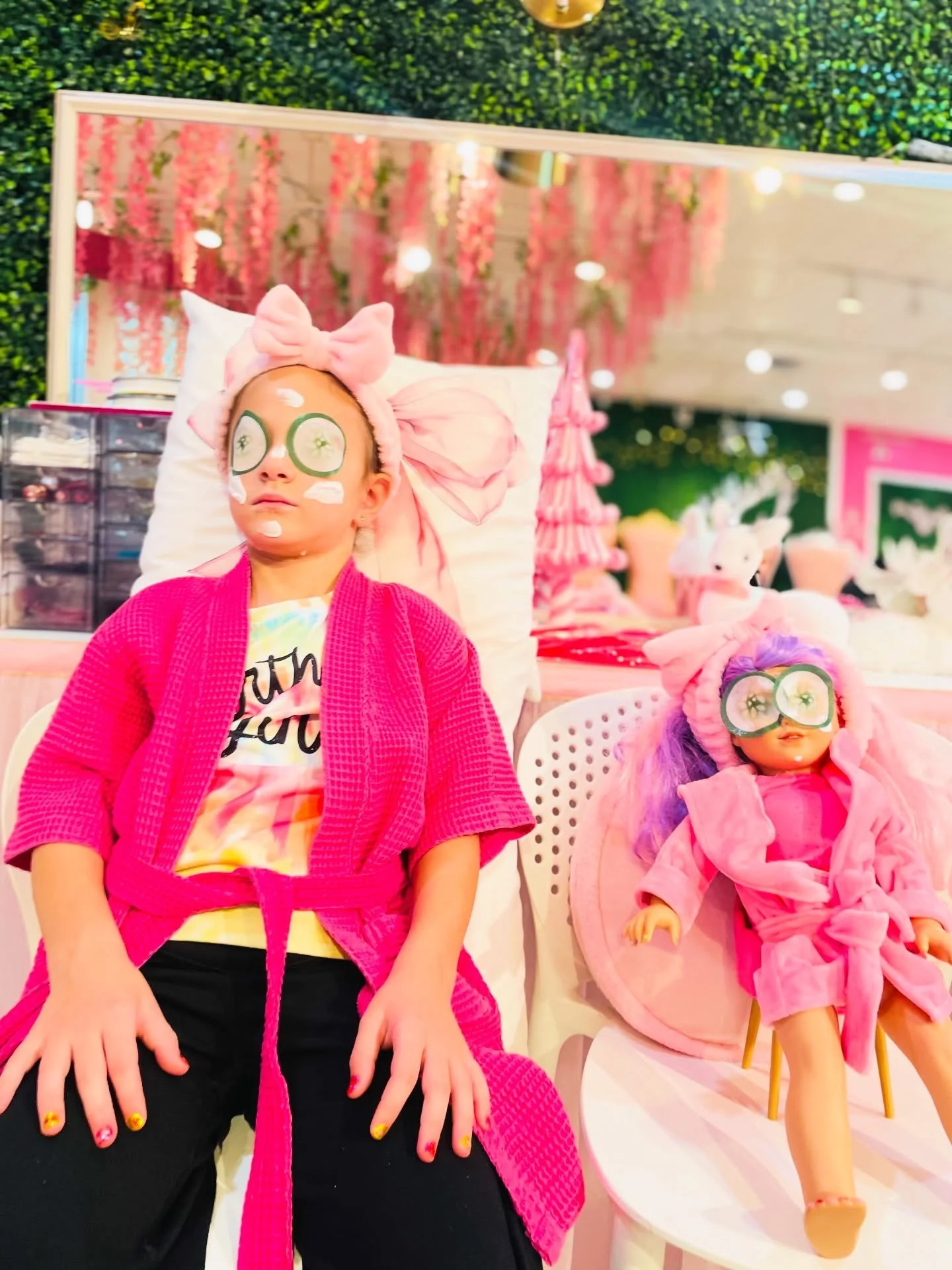 Did you know that we have a package for you and your doll??? Don&rsquo;t forget to bring her over! We promise it will be the best time ever!!! Ask about our Party package for dolls too! Book online now www.celinesspaandevents.com